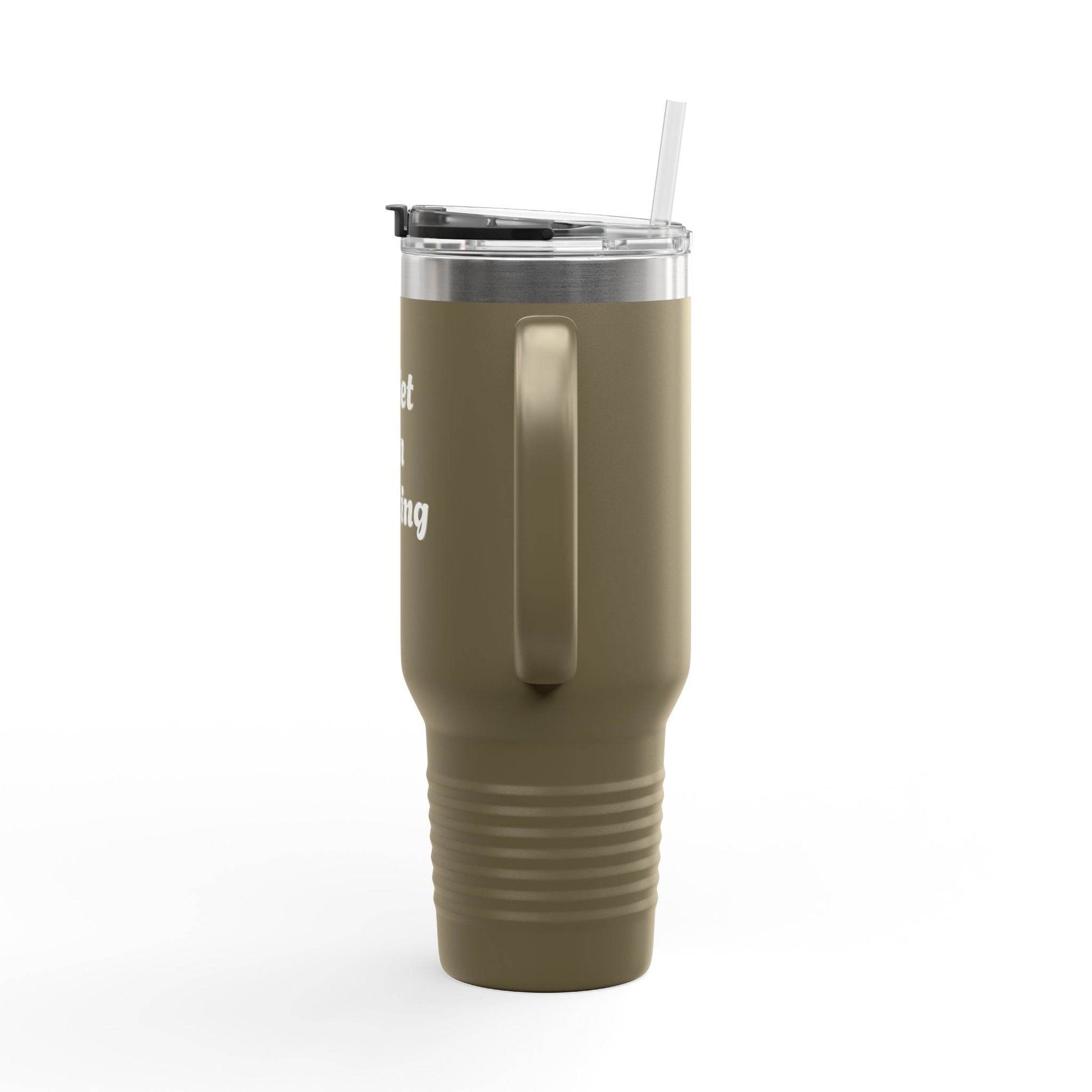 Quiet I'm Writing Insulated Travel Mug - 40oz Red Coffee Cup - The Dreamer's Bookshop.