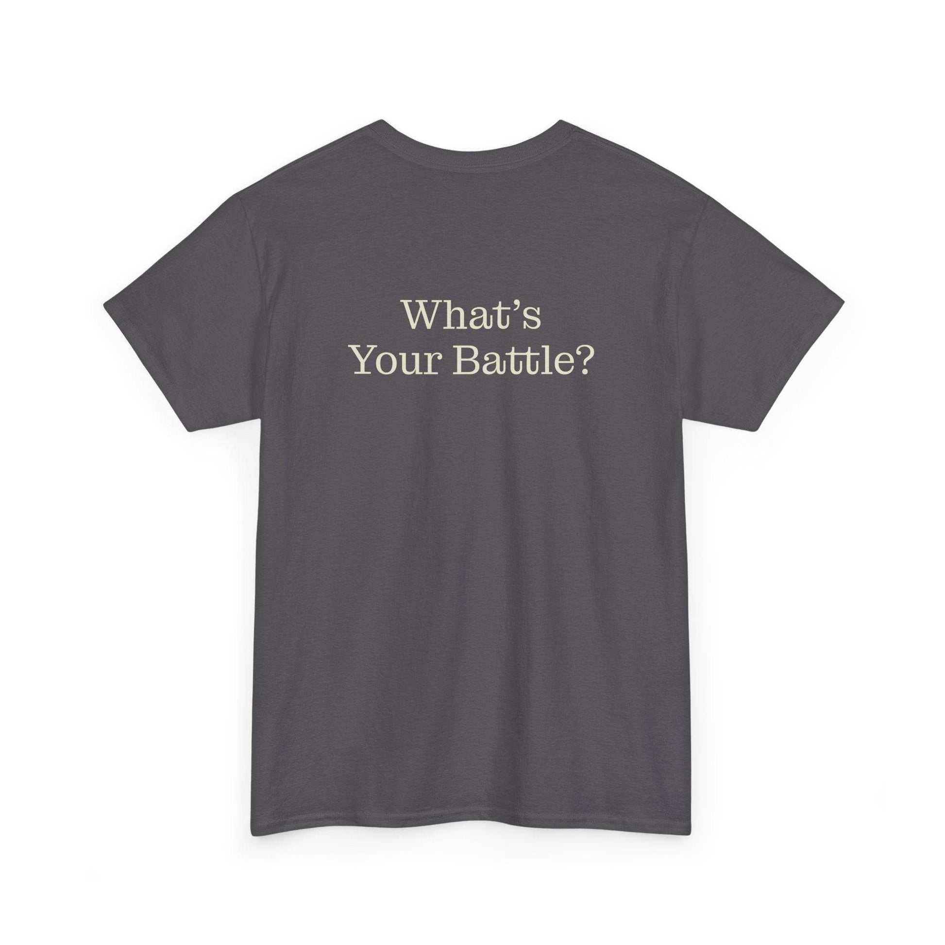 Chronic Pain Warrior Unisex Heavy Cotton Tee - Inspirational Battle T-Shirt - The Dreamer's Bookshop.