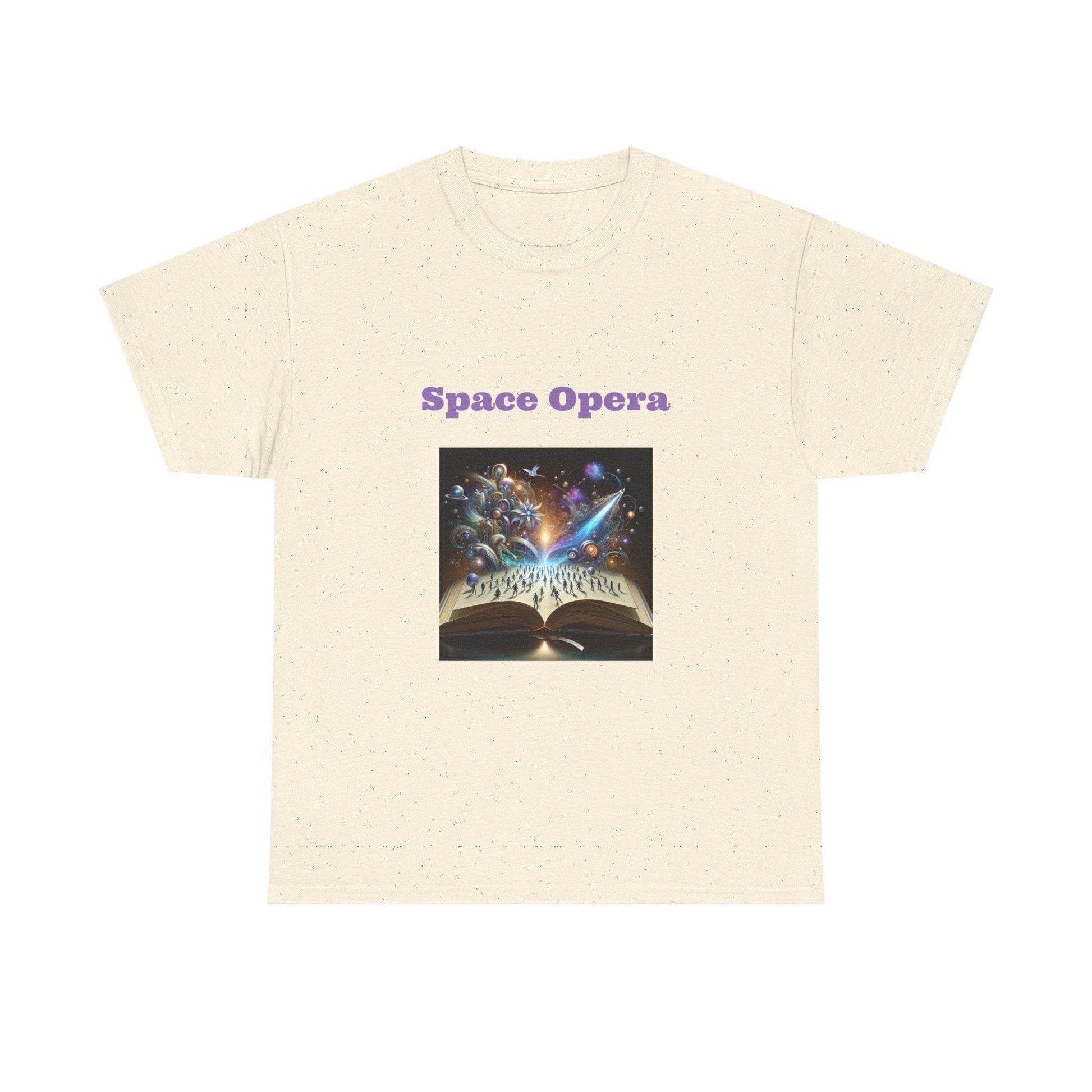 Space Opera - Graphic Tee - Unisex Heavy Cotton T-Shirt Sci-Fi Books - The Dreamer's Bookshop.