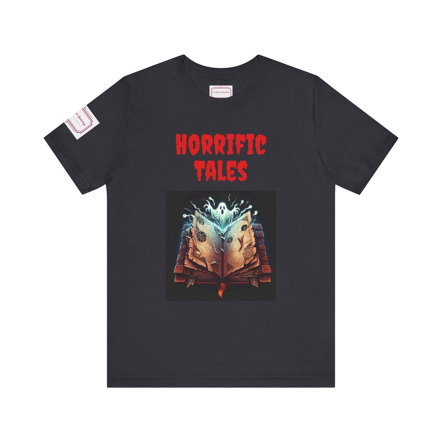 Horrific Tales Tee - Fun Short Sleeve Shirt for Writers & Book Lovers - The Dreamer's Bookshop.