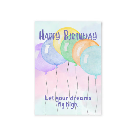 The Dreamer's Bookshop "Your Dreams" Birthday Card - The Dreamer's Bookshop.