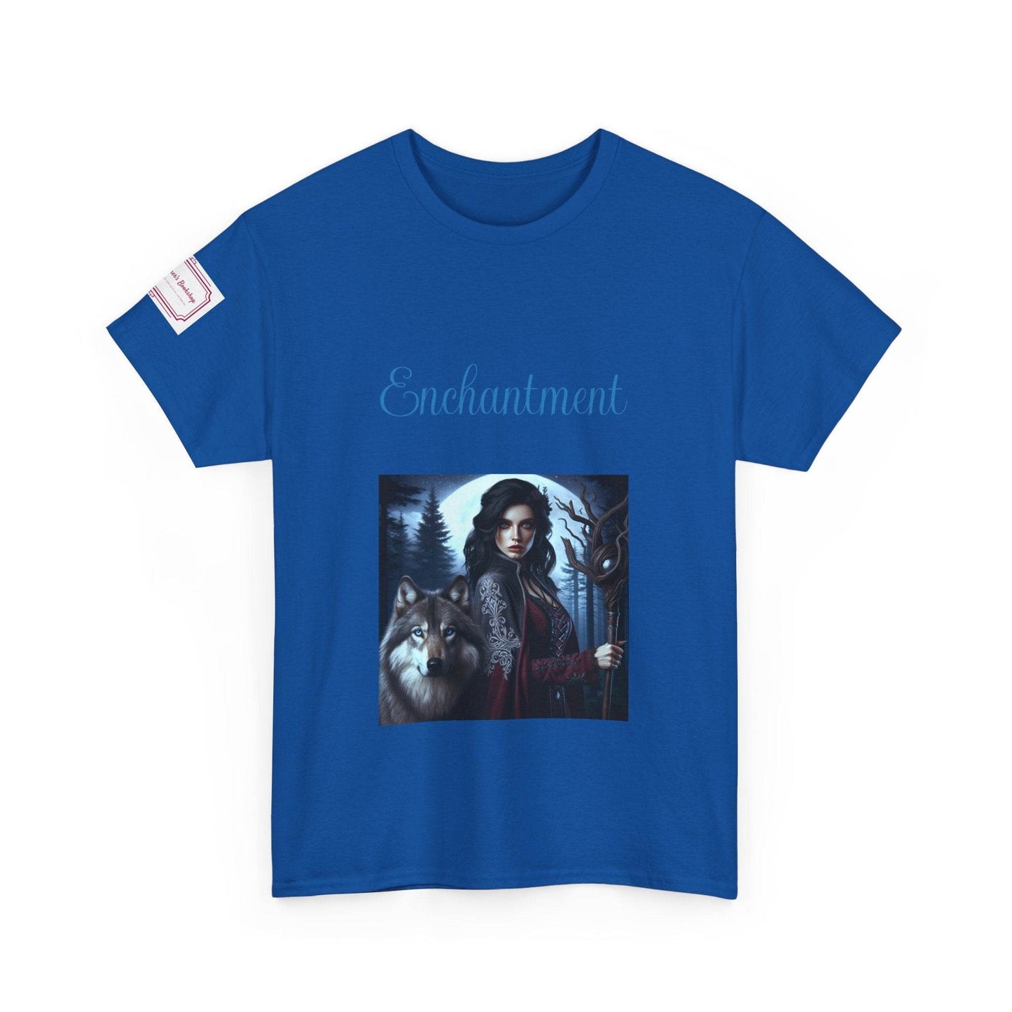 Enchanting Wolf Graphic Unisex Heavy Cotton Tee - The Dreamer's Bookshop.