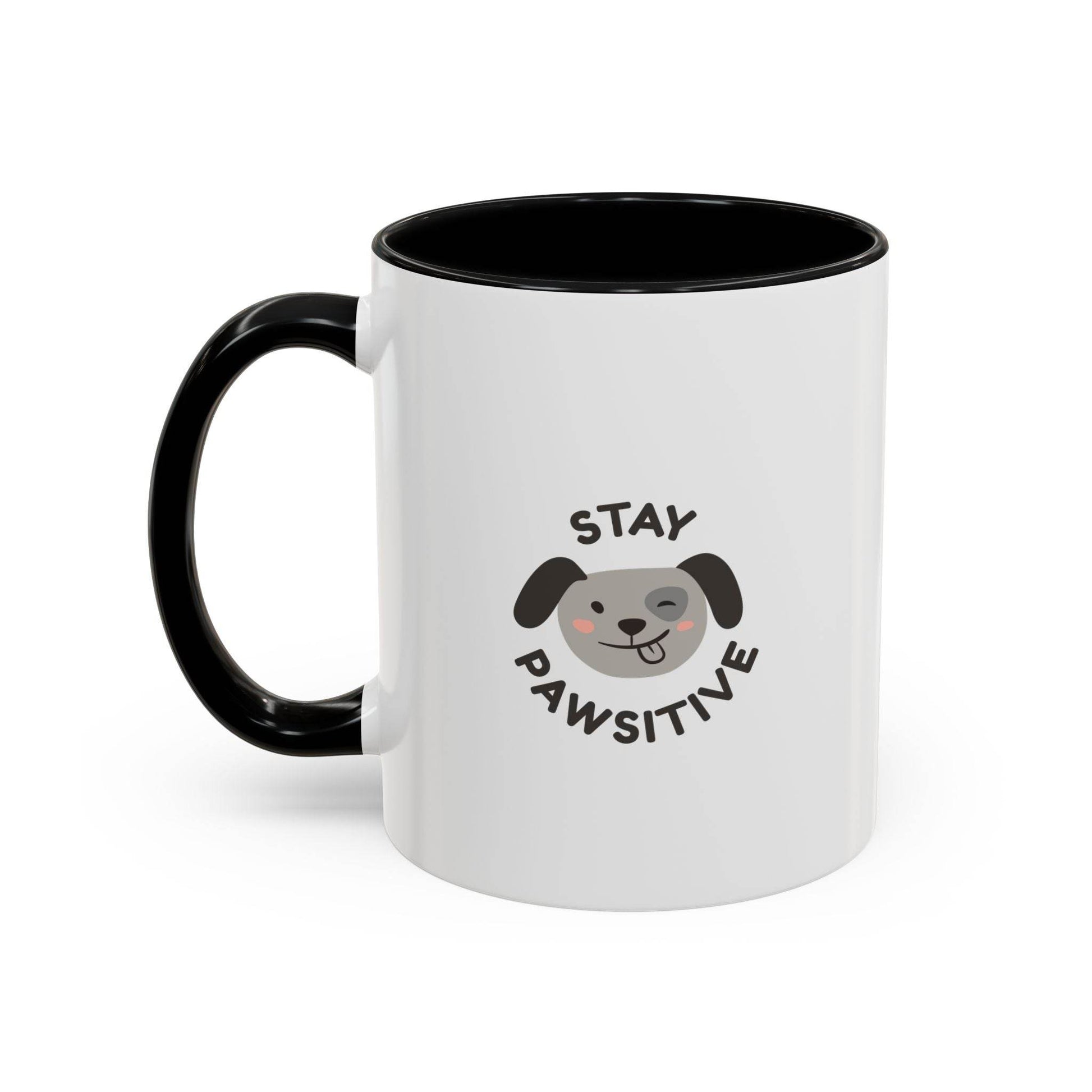 Cute Dog Pawsitive Coffee Mug - 11 & 15oz Drink and Behave - The Dreamer's Bookshop.
