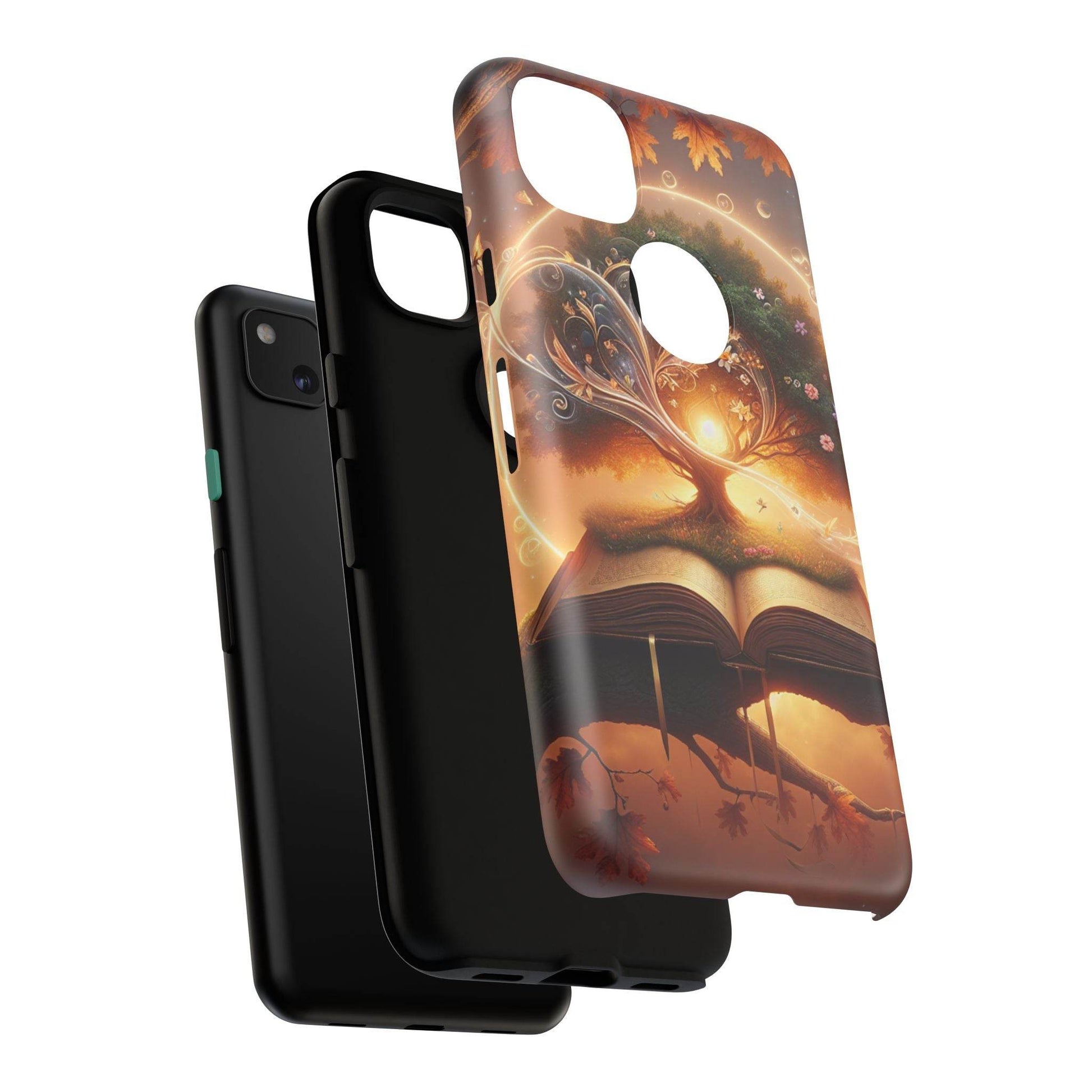 Google & Samsung - Artistic Phone Case with BookishTree Design - Tough Cases - The Dreamer's Bookshop.