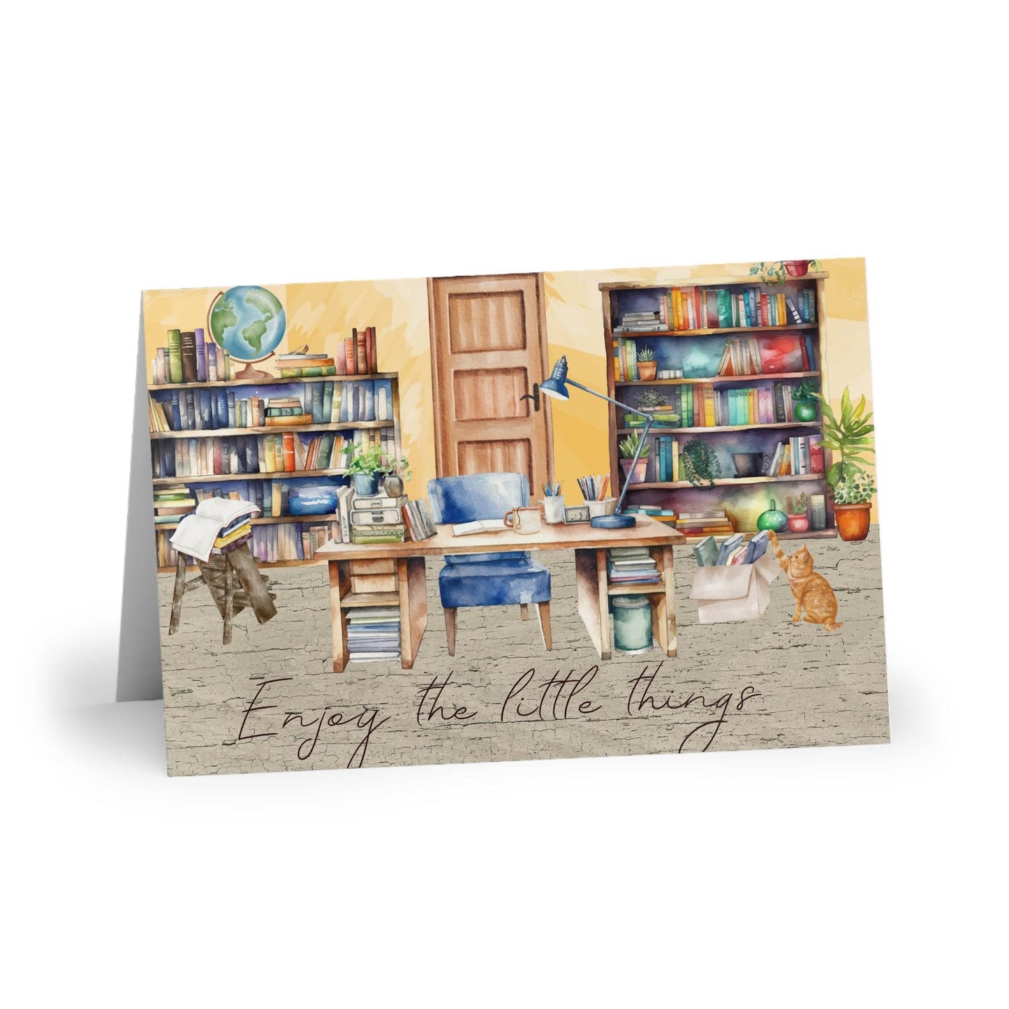 The Dreamer's Bookshop "Workplace" Enjoy the Little Things Card - The Dreamer's Bookshop.