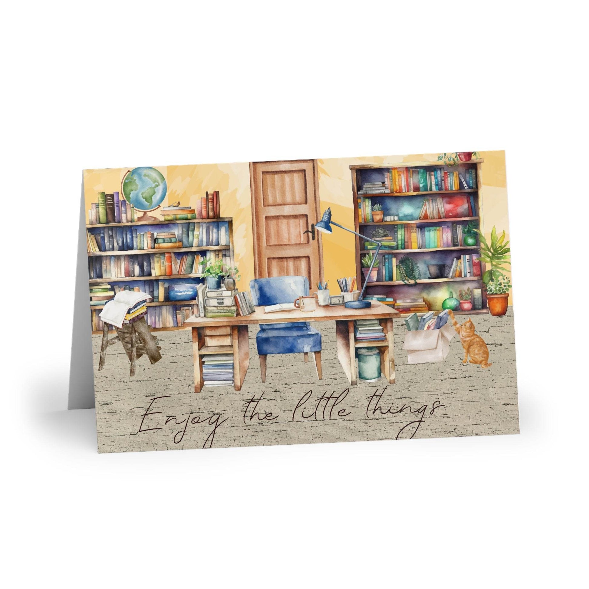 The Dreamer's Bookshop "Workplace" Enjoy the Little Things Card - The Dreamer's Bookshop.