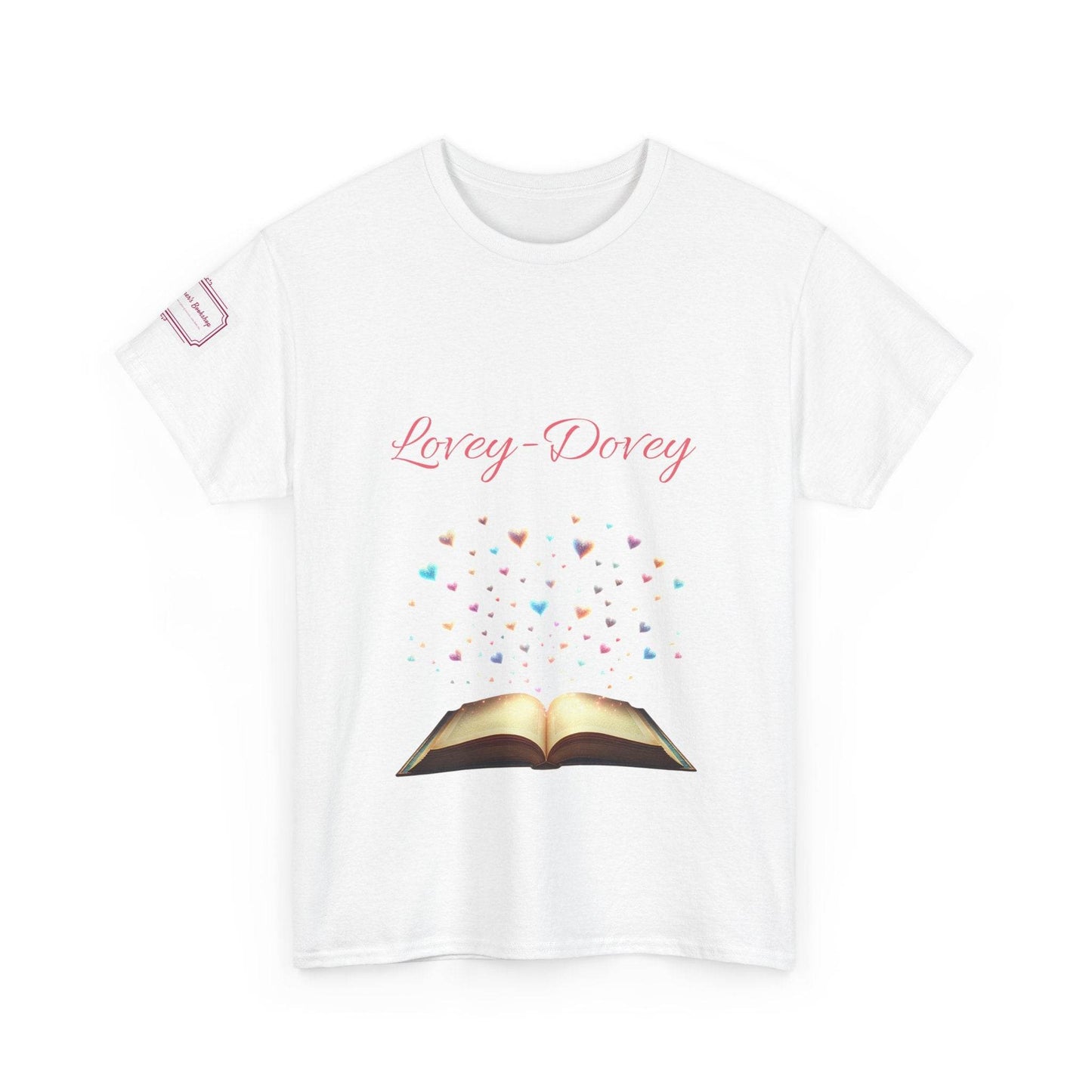 Lovey-Dovey - Graphic Unisex Heavy Cotton Tee - The Dreamer's Bookshop.