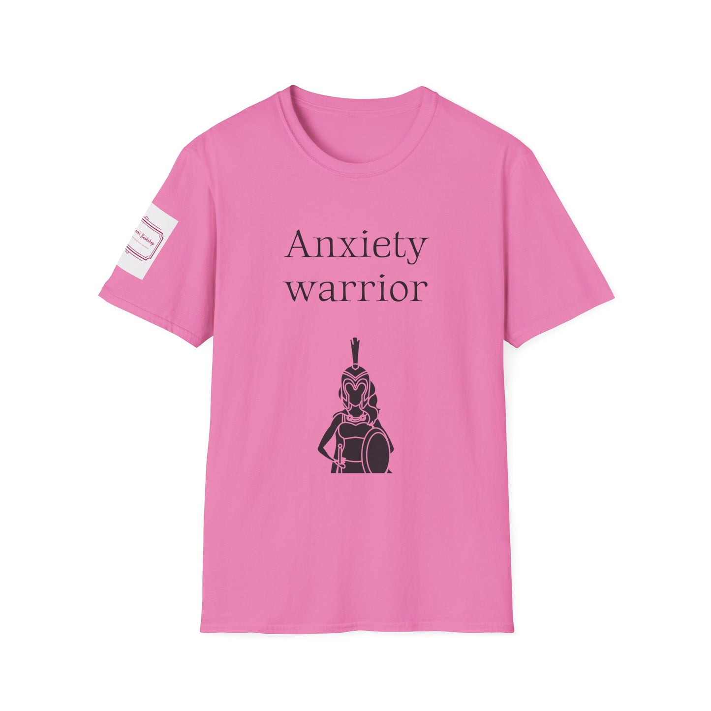 Anxiety Warrior Unisex Softstyle T-Shirt - Empowering Battle Against Mental Health