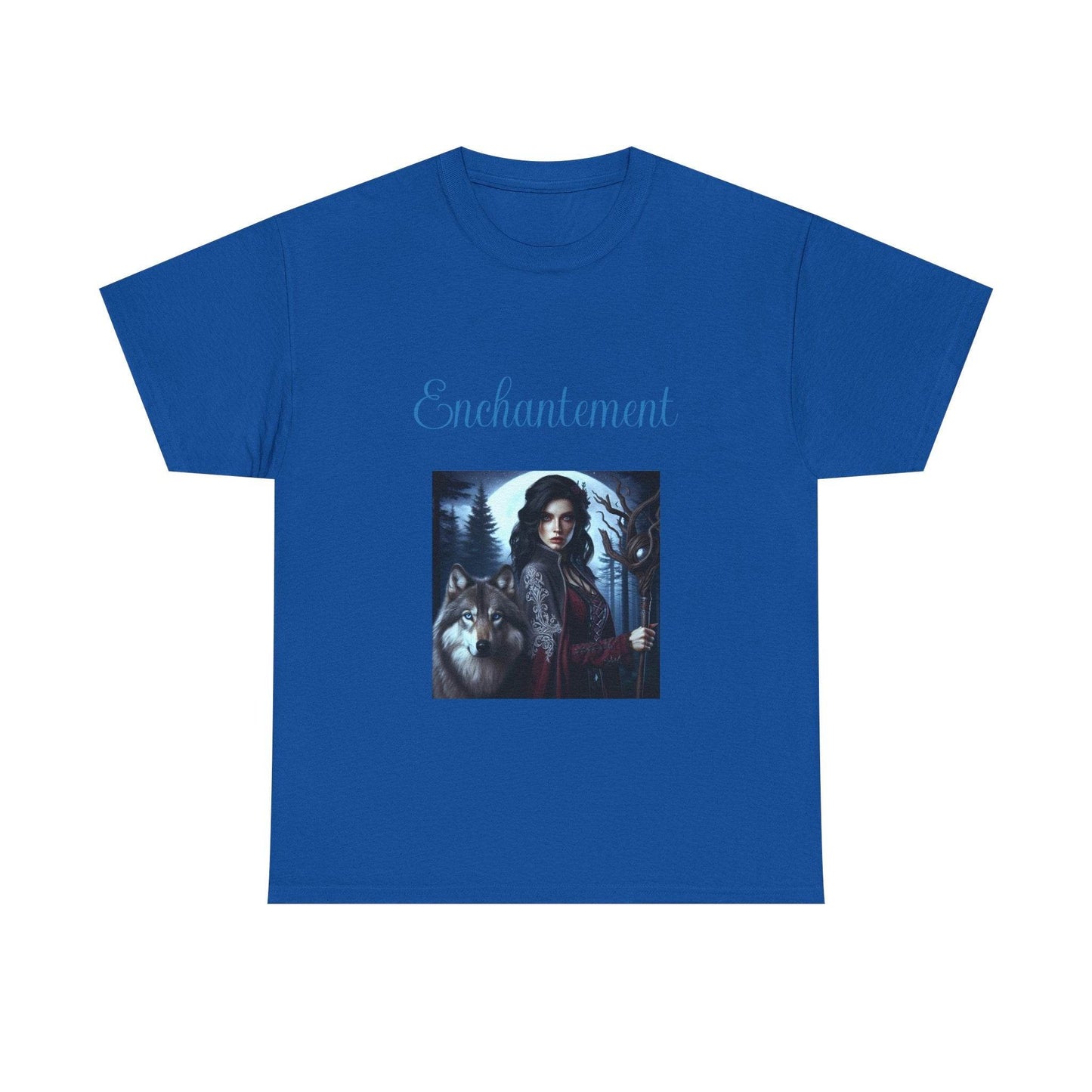 Enchanted Wolf Unisex Heavy Cotton Tee - The Dreamer's Bookshop.