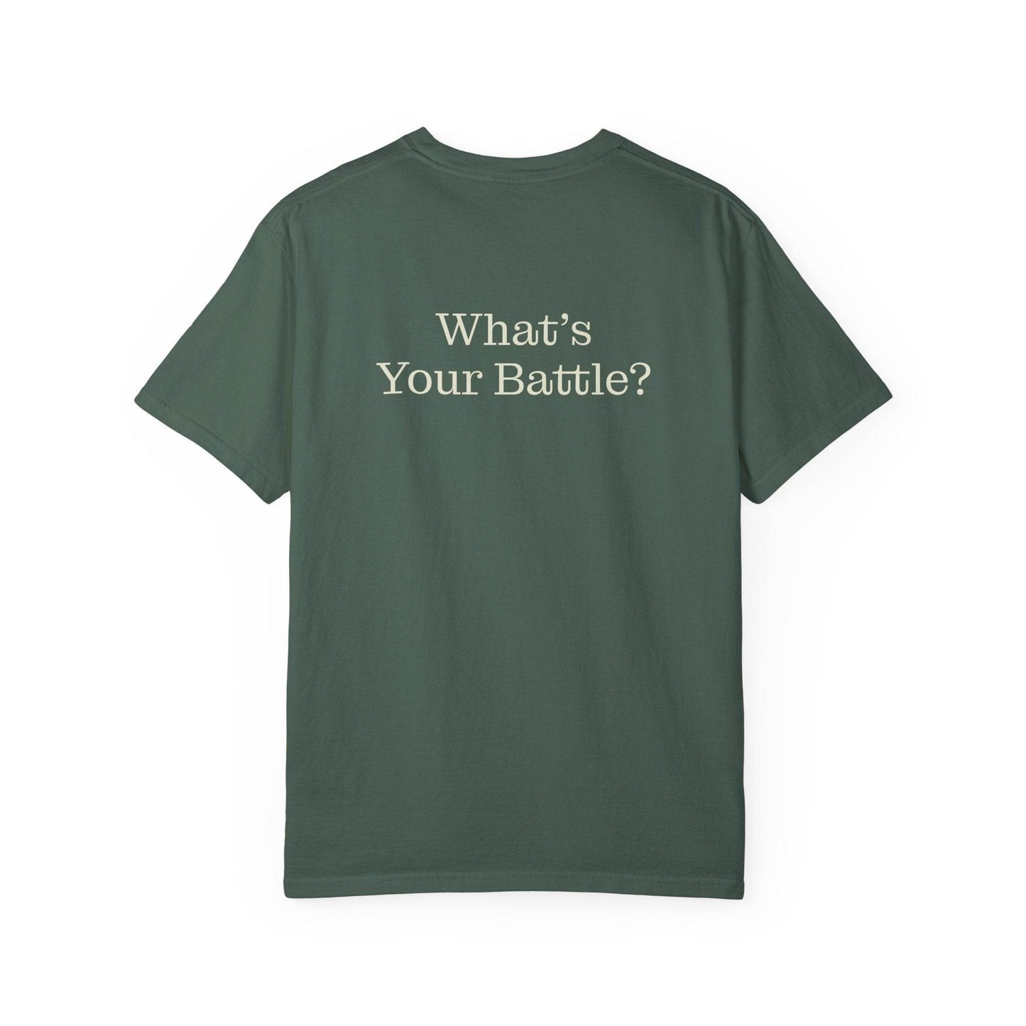 Chronic Pain Warrior Unisex Garment-Dyed T-shirt - Inspirational Motivational Tee - The Dreamer's Bookshop.
