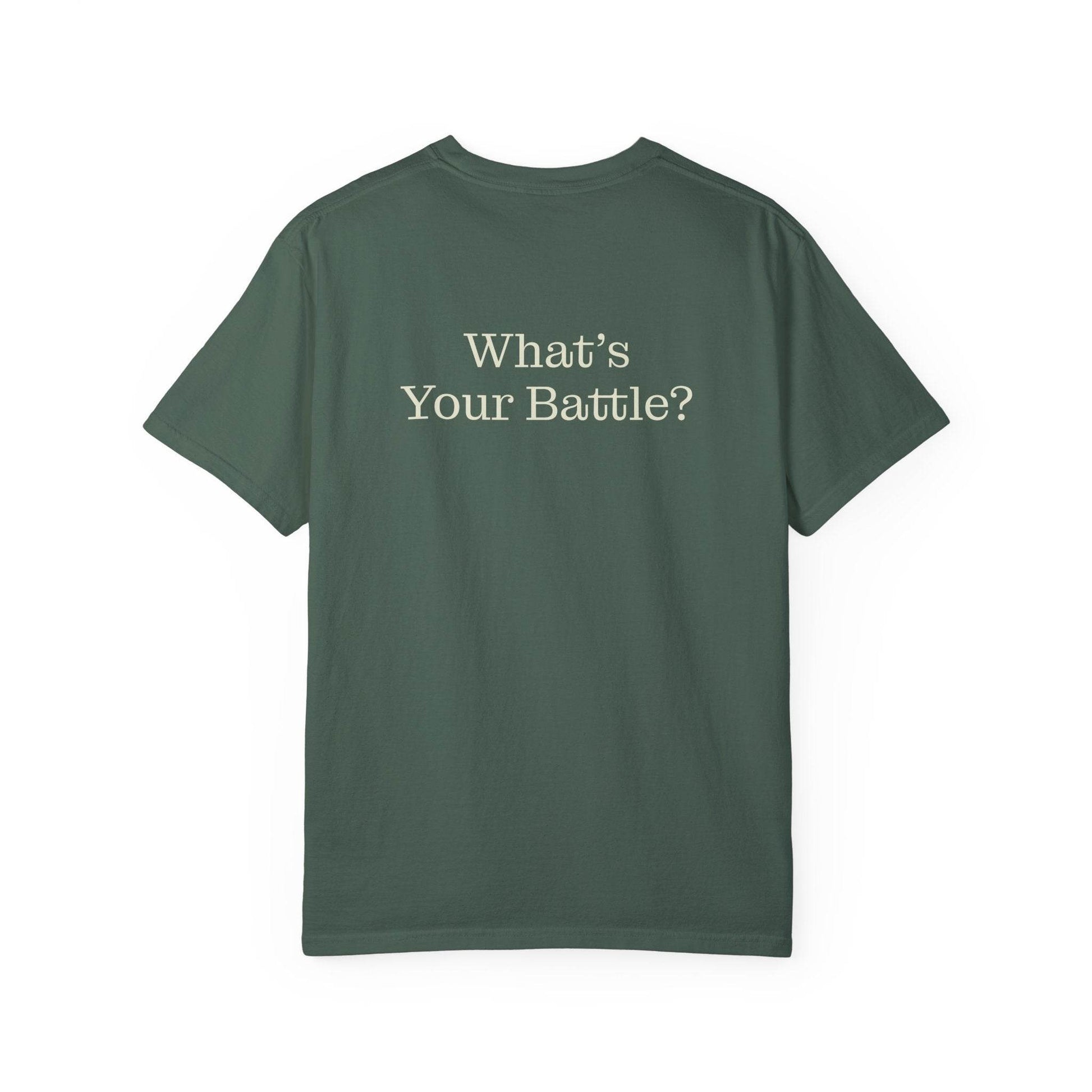 Chronic Pain Warrior Unisex Garment-Dyed T-shirt - Inspirational Motivational Tee - The Dreamer's Bookshop.