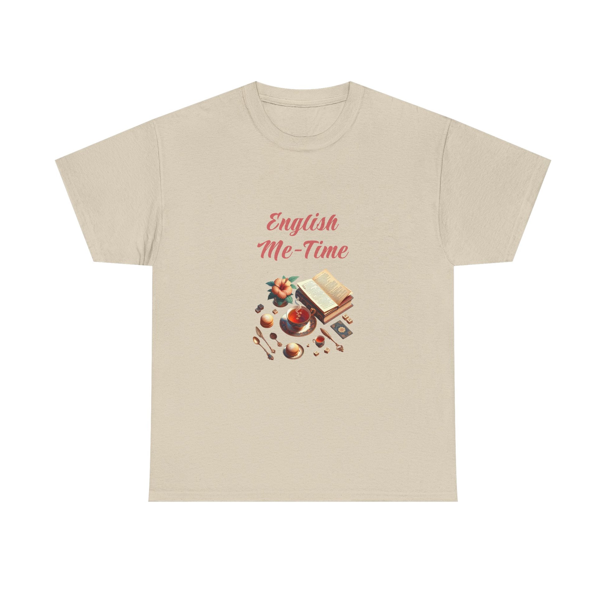 Book Lover's Unisex Heavy Cotton Tee - "Me-Time" - The Dreamer's Bookshop.