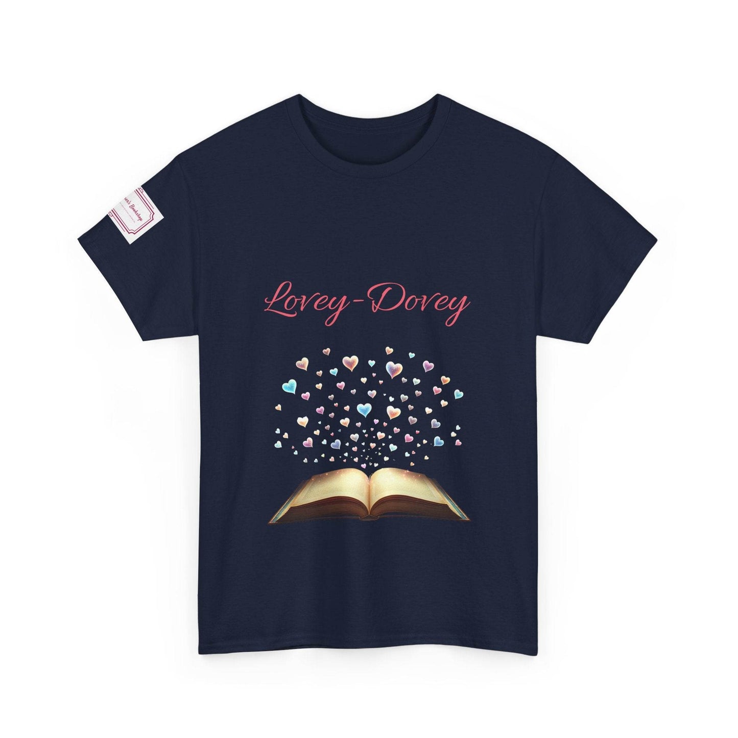Lovey-Dovey - Graphic Unisex Heavy Cotton Tee - The Dreamer's Bookshop.