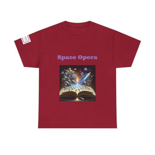 Space Opera - Graphic Unisex Heavy Cotton Tee - Sci-Fi Books - The Dreamer's Bookshop.