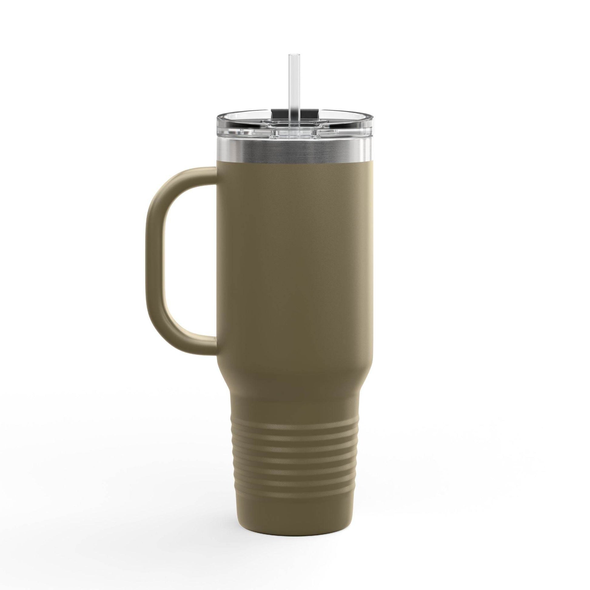 Quiet I'm Writing Insulated Travel Mug - 40oz Red Coffee Cup - The Dreamer's Bookshop.