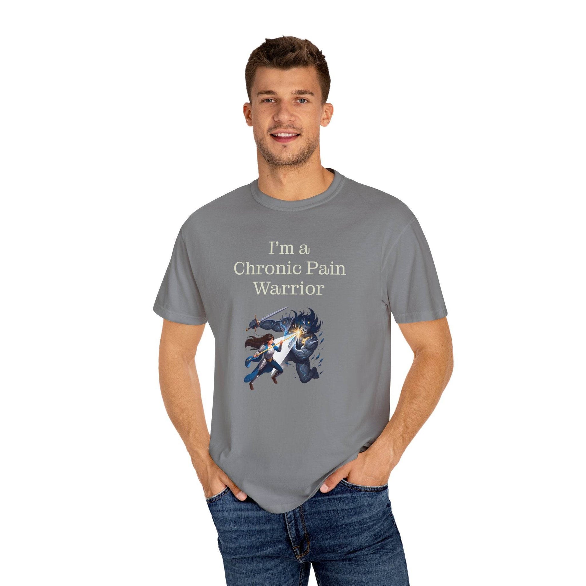 Chronic Pain Warrior Unisex T-Shirt - Empowering Tee for Healthcare Awareness - The Dreamer's Bookshop.