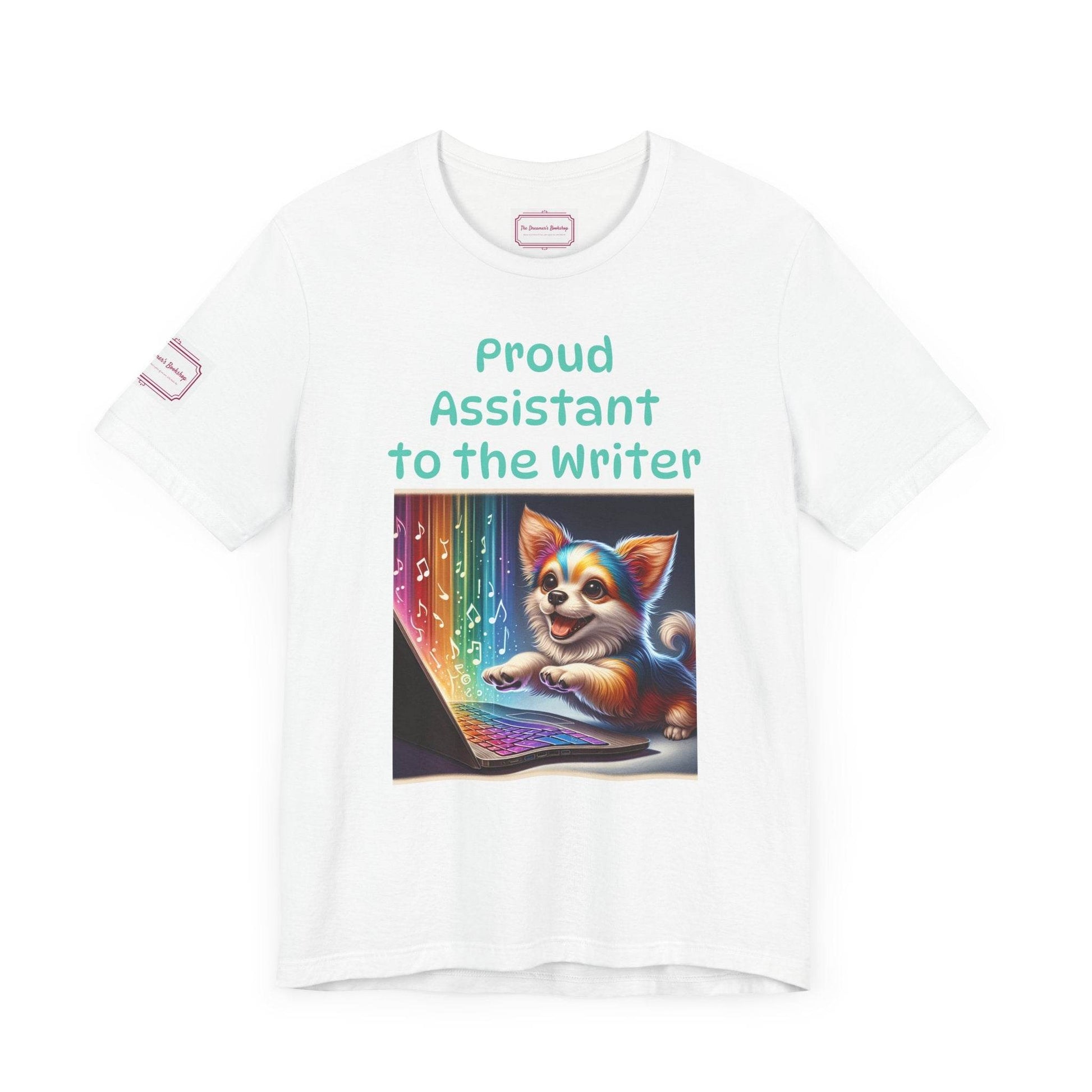 Assistant Writer Tee - Fun Short Sleeve Shirt for Writers & Book Lovers - The Dreamer's Bookshop.