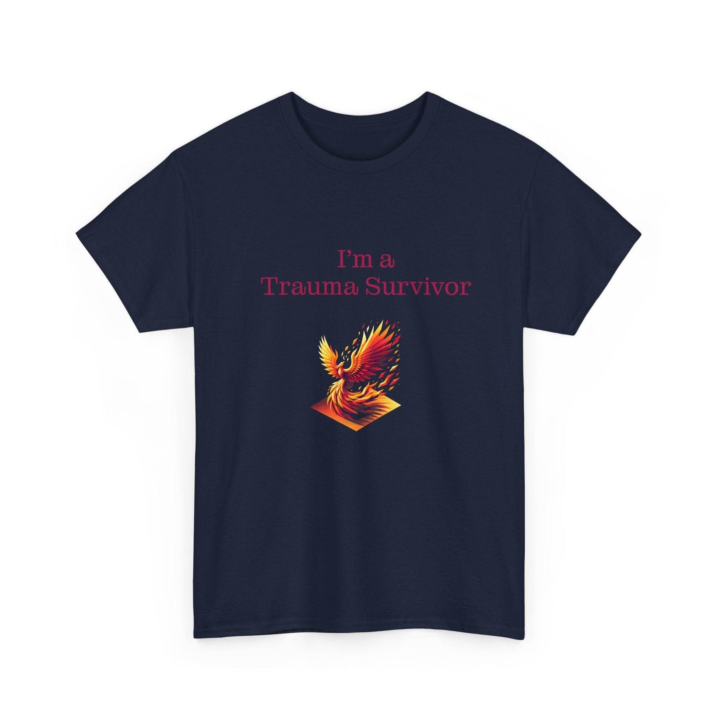 Trauma Survivor Unisex Heavy Cotton Tee - Empowering Apparel for Health Awareness - The Dreamer's Bookshop.