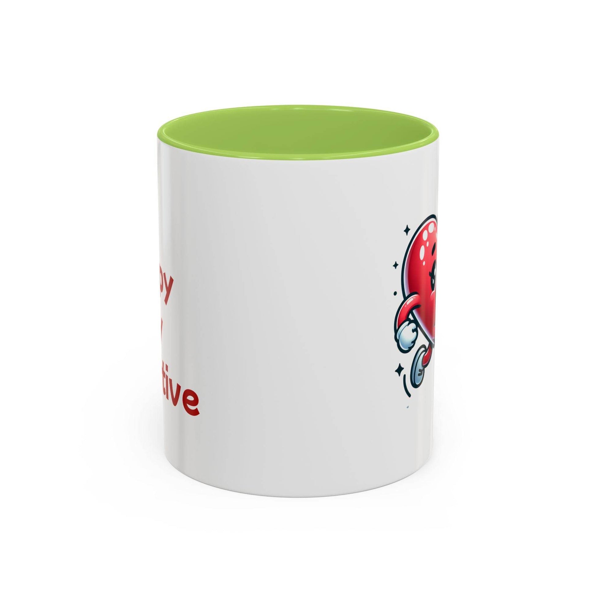 Playful Heart Running Coffee Mug - Cute Gift for Positive Thinkers - The Dreamer's Bookshop.