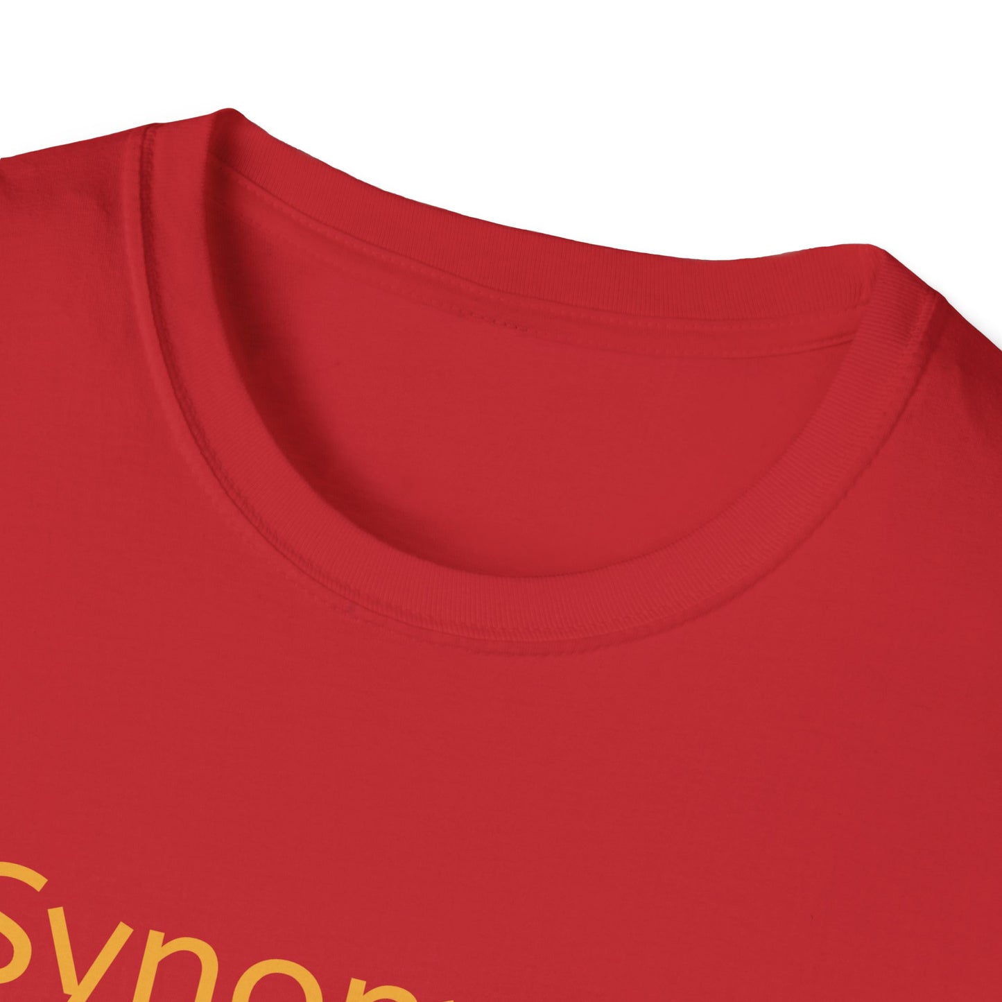 Unisex Softstyle T-Shirt - "Synonyms are my Jam" for Language Lovers - The Dreamer's Bookshop.