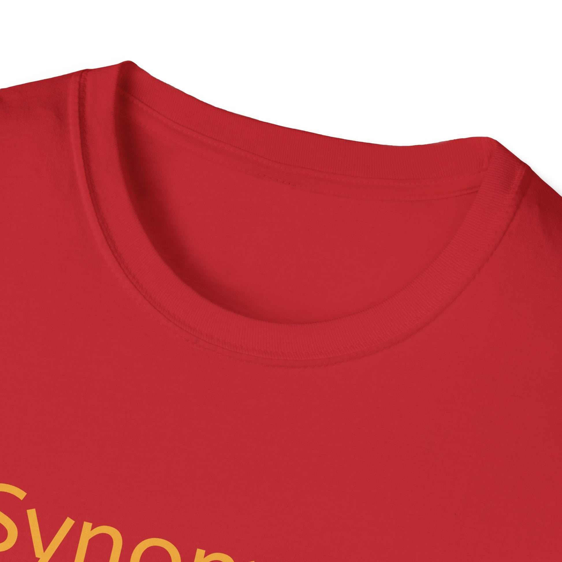 Unisex Softstyle T-Shirt - "Synonyms are my Jam" for Language Lovers - The Dreamer's Bookshop.