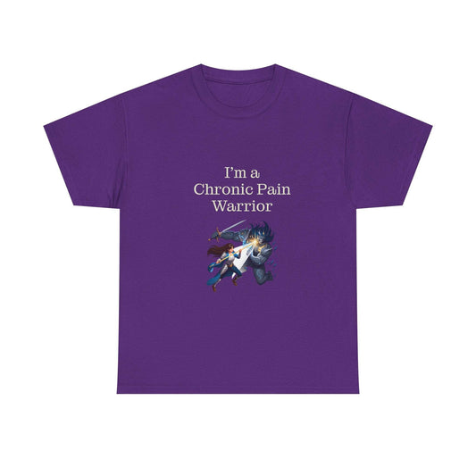 Chronic Pain Warrior Unisex Heavy Cotton Tee - Empowering Apparel for Health Awareness - The Dreamer's Bookshop.