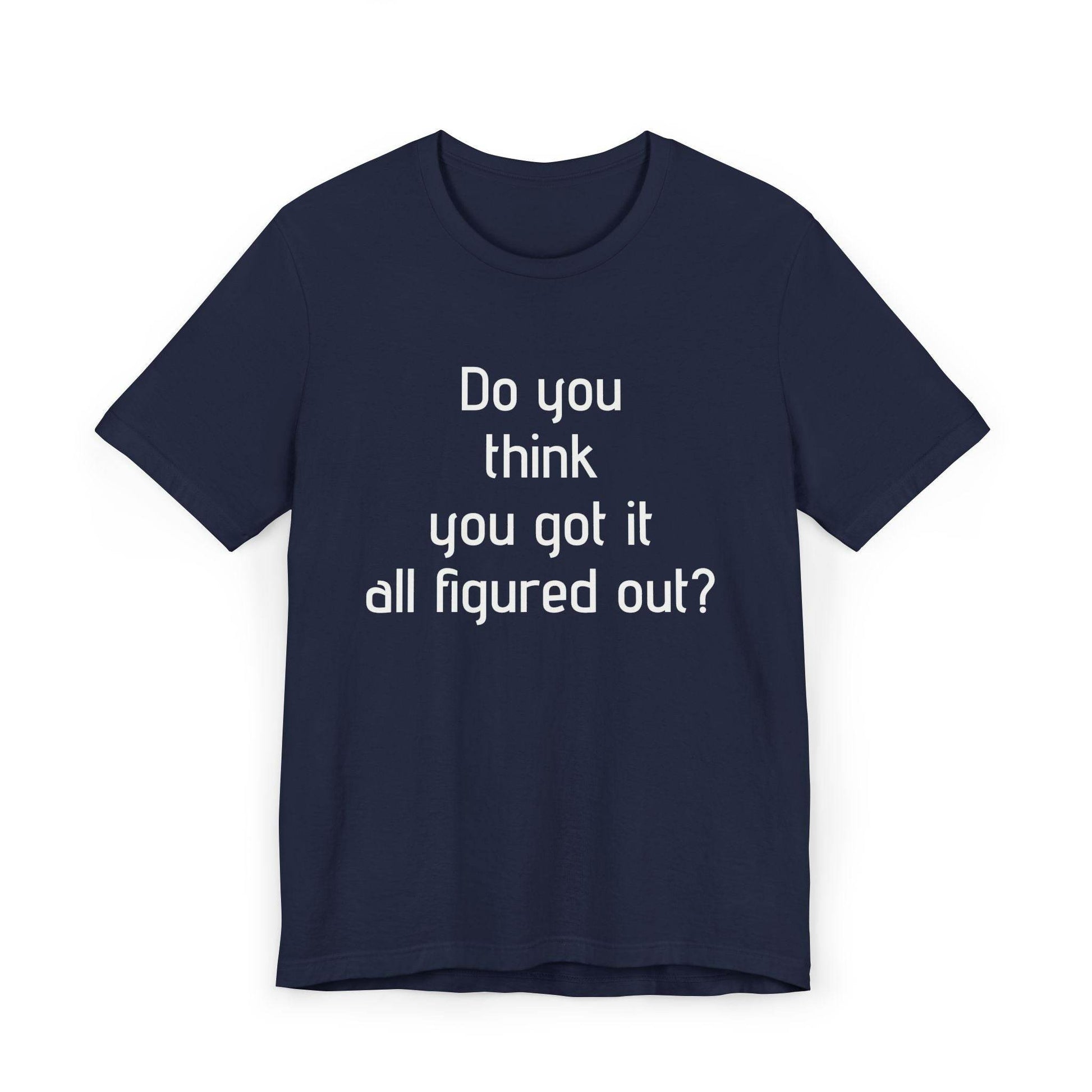 Inspirational Unisex Jersey T-Shirt - Think Again Vibe - The Dreamer's Bookshop.