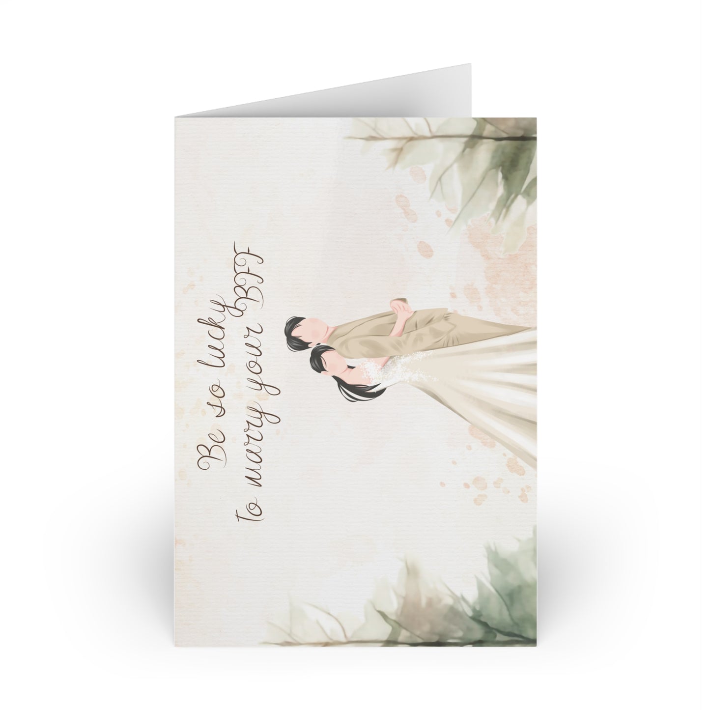 The Dreamer's Bookshop Cute "Your BFF" Wedding Card - The Dreamer's Bookshop.