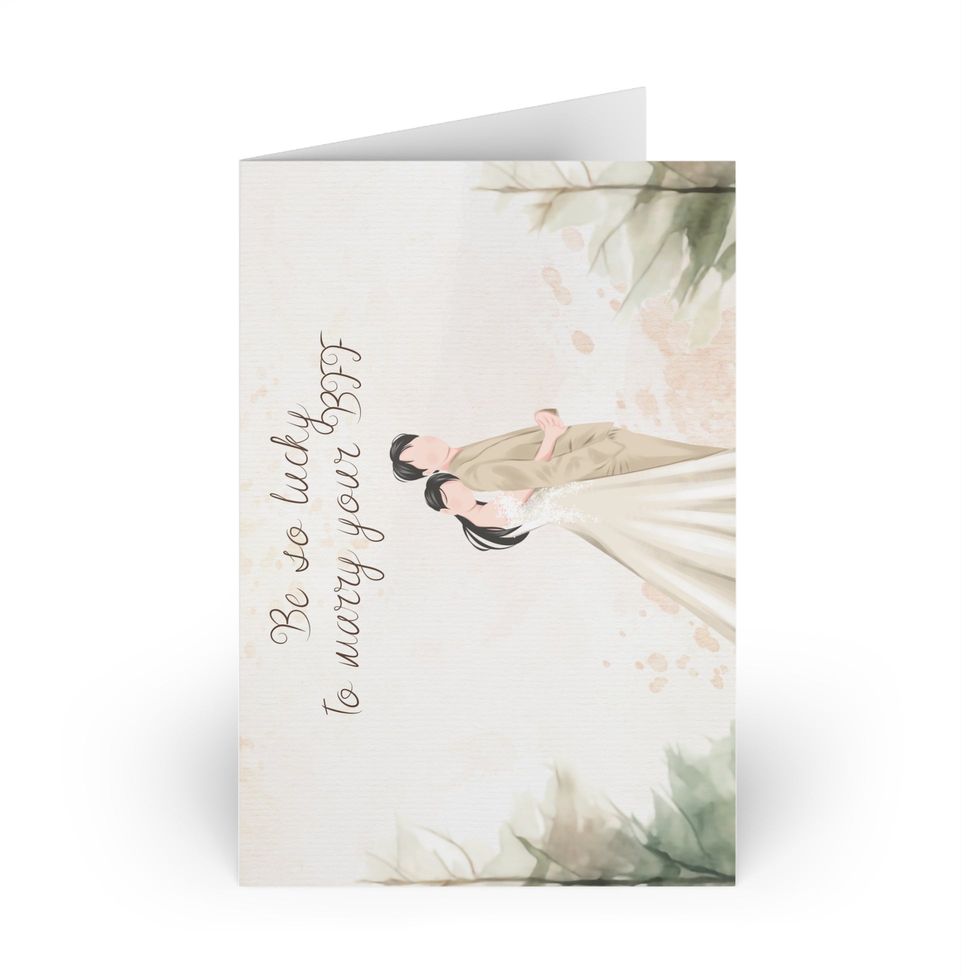 The Dreamer's Bookshop Cute "Your BFF" Wedding Card - The Dreamer's Bookshop.