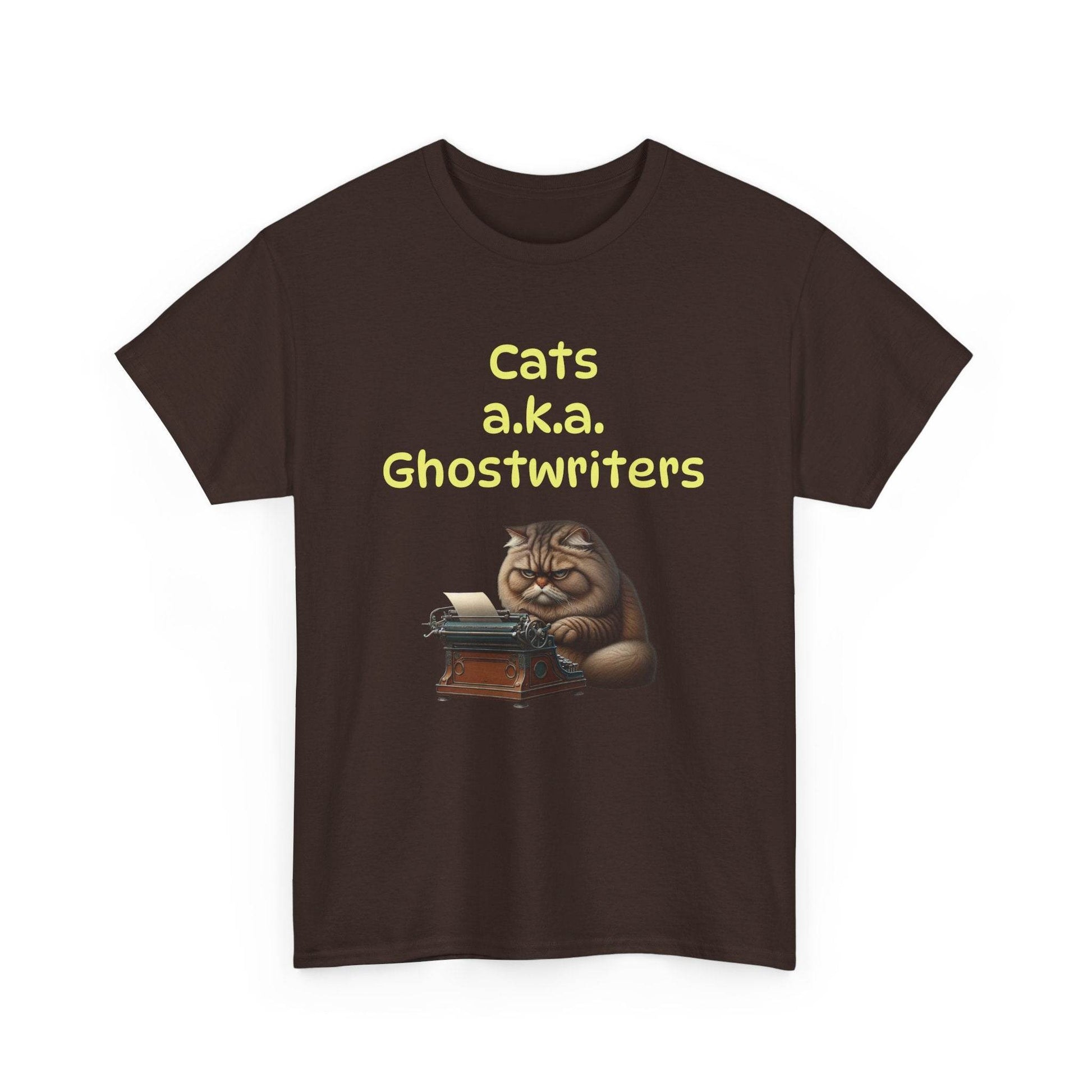 Cats Ghostwriters - A Unisex Heavy Cotton Tee - Perfect Gift for Book Lovers - The Dreamer's Bookshop.