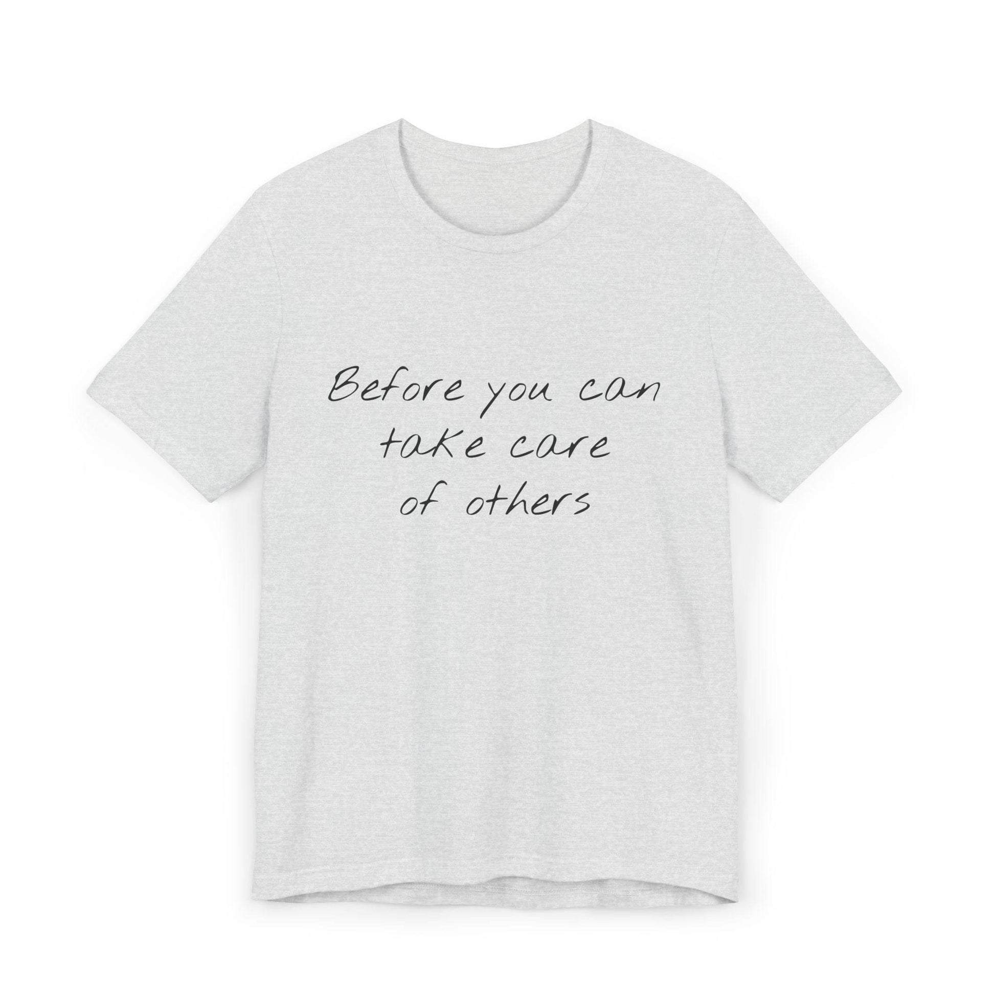 Unisex Jersey T-Shirt - 'Take Care' Inspirational - The Dreamer's Bookshop.