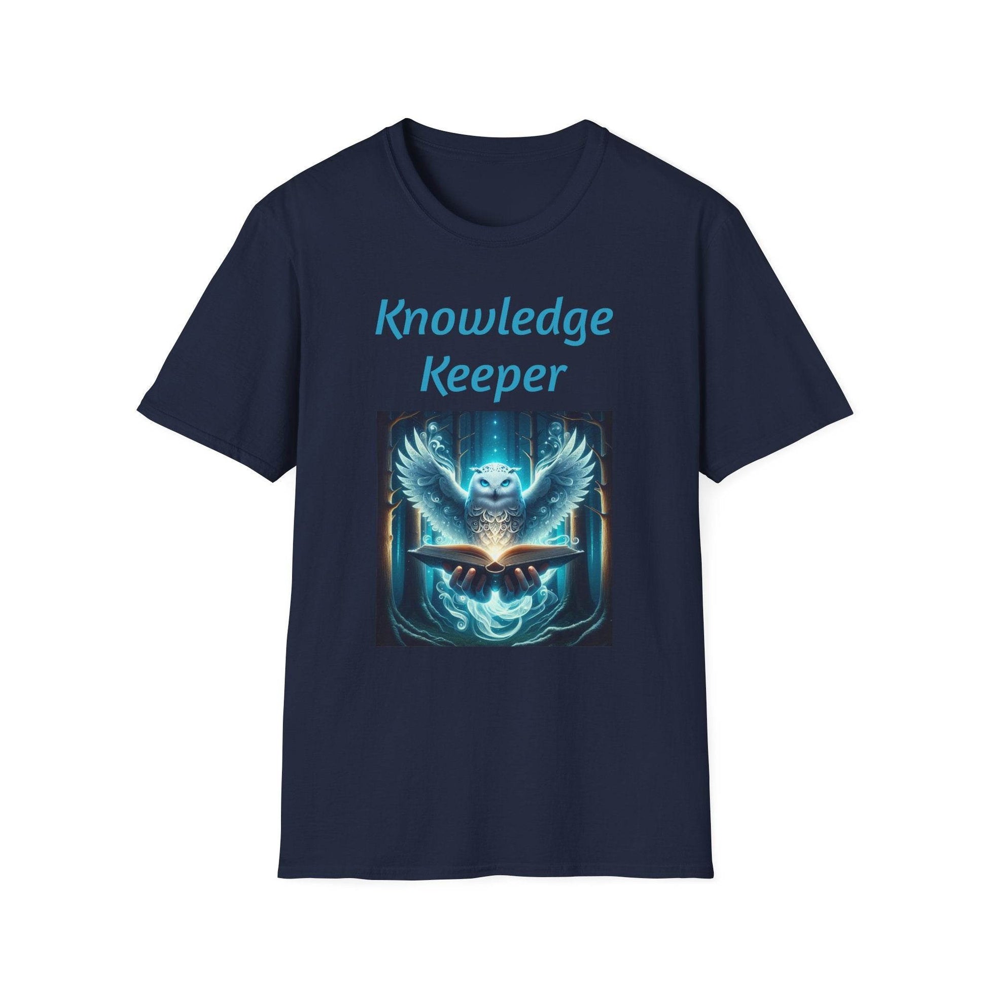 Knowledge Keeper Unisex Softstyle T-Shirt - Perfect for Book Lovers & Scholars - Proud Reader - The Dreamer's Bookshop.
