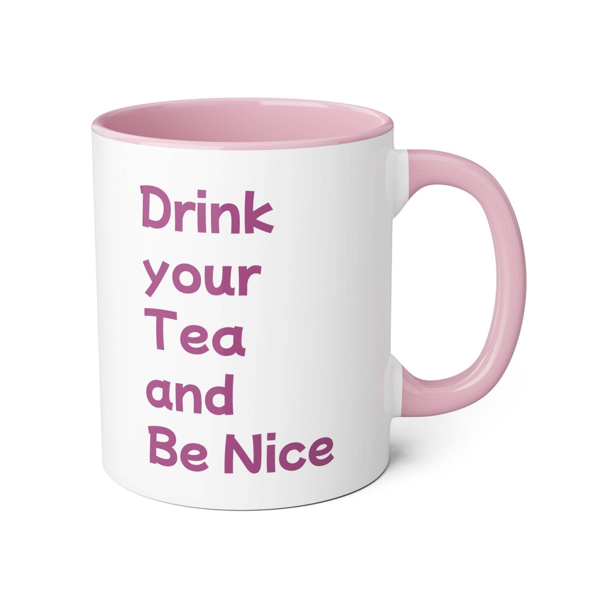 Drink your Tea Mug - 11oz Tea Cup for Cat Lovers - The Dreamer's Bookshop.