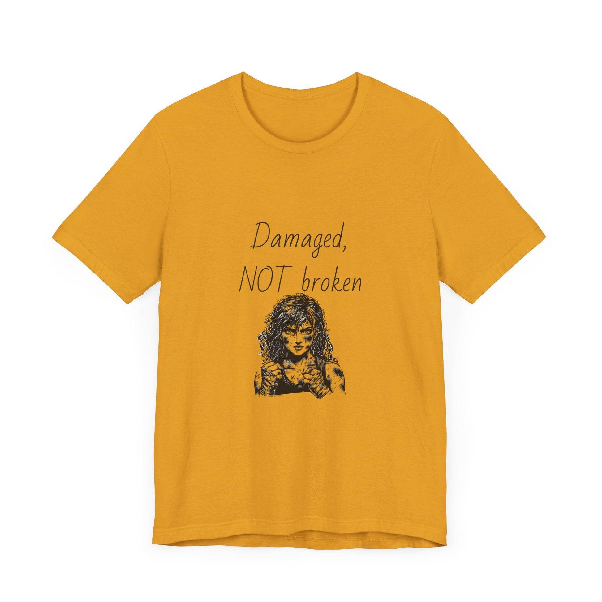 Fierce Survivor Unisex Short Sleeve Tee - Damaged, NOT broken - The Dreamer's Bookshop.