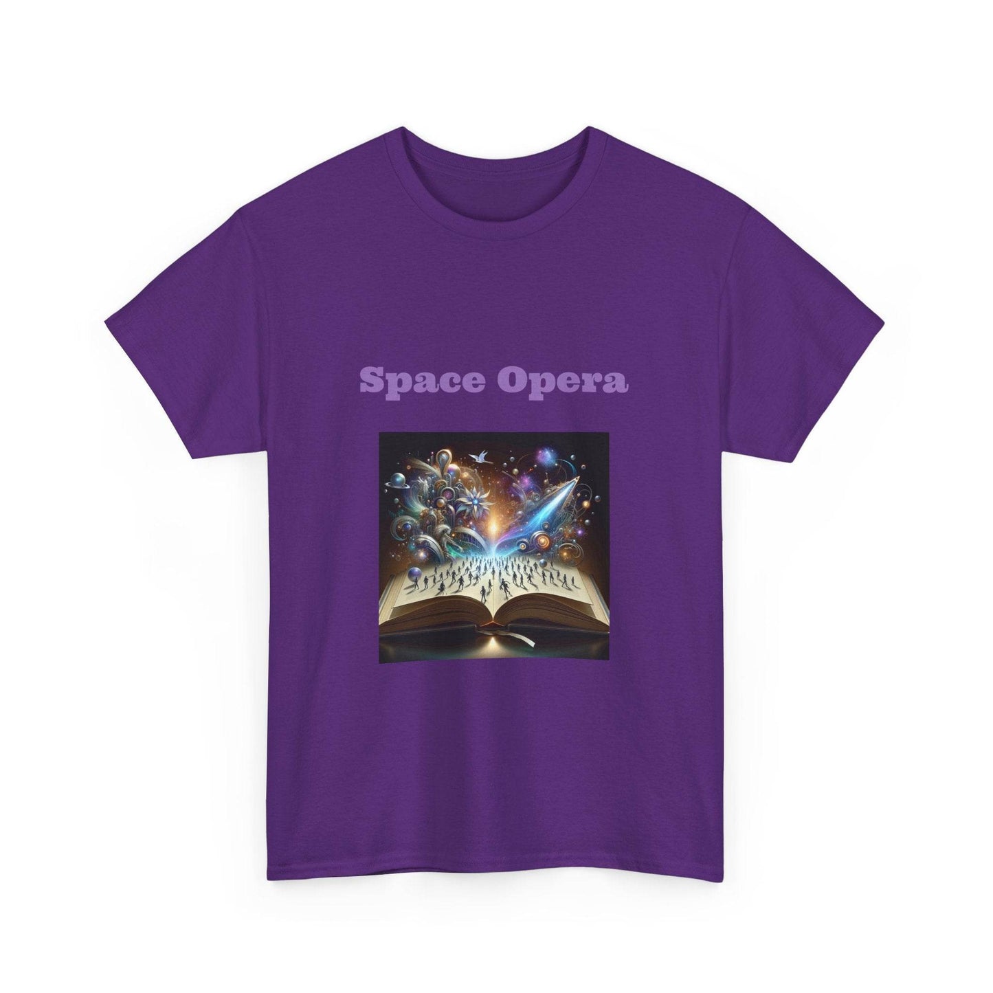 Space Opera - Graphic Tee - Unisex Heavy Cotton T-Shirt Sci-Fi Books - The Dreamer's Bookshop.
