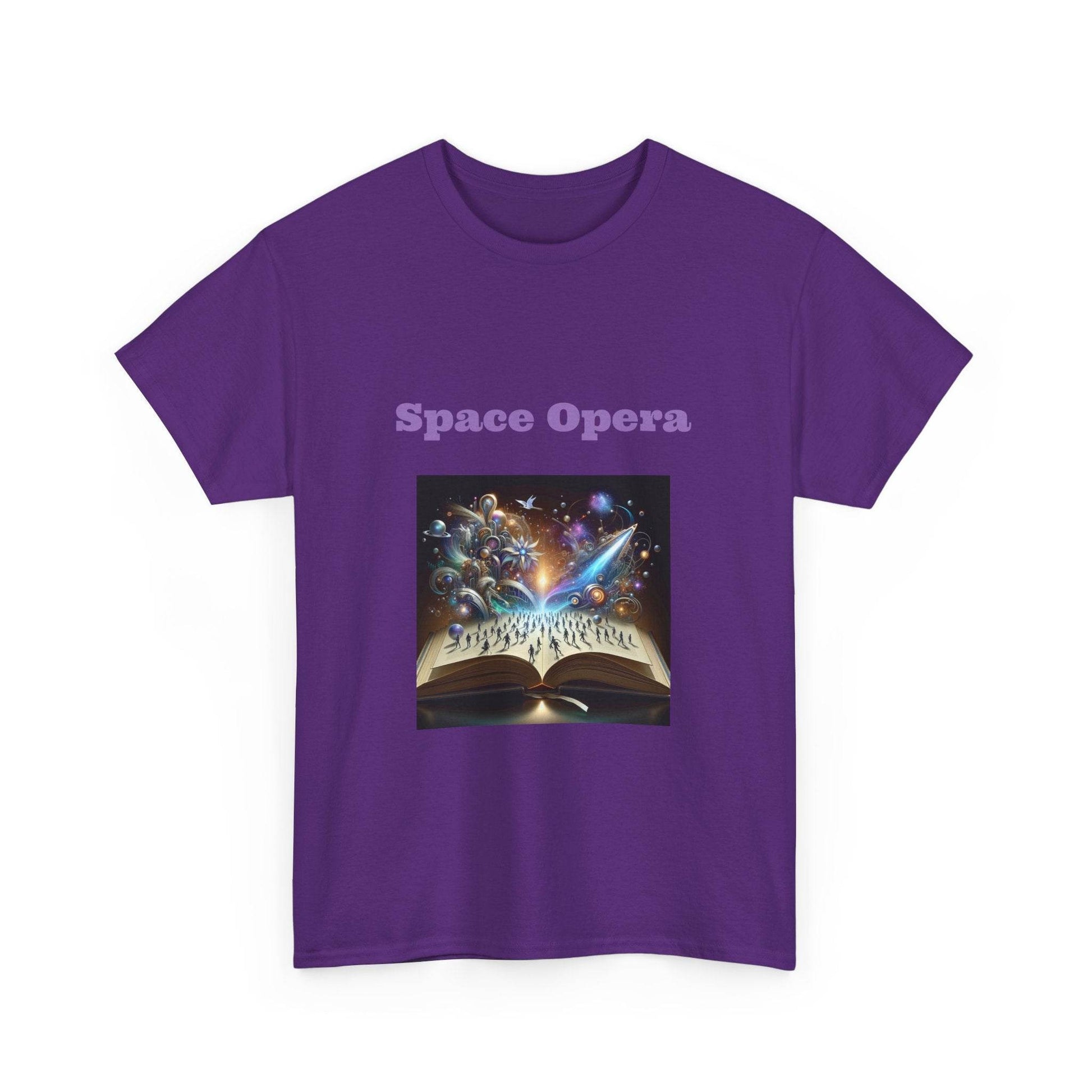 Space Opera - Graphic Tee - Unisex Heavy Cotton T-Shirt Sci-Fi Books - The Dreamer's Bookshop.