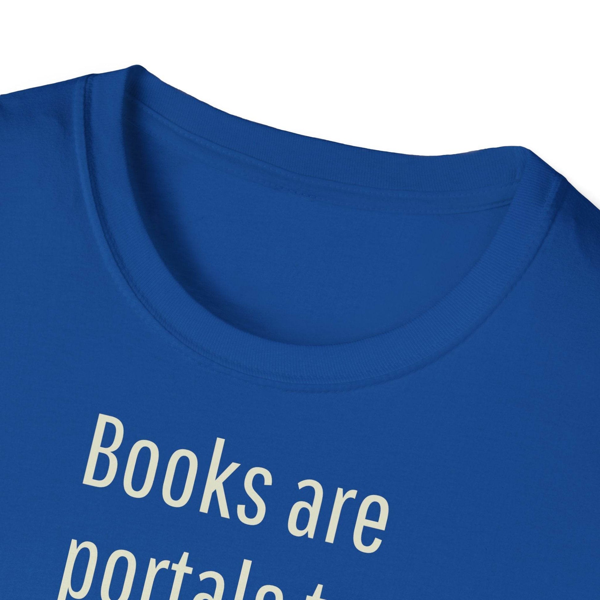 Unisex Softstyle T-Shirt - Portal Design for Book Lovers - The Dreamer's Bookshop.