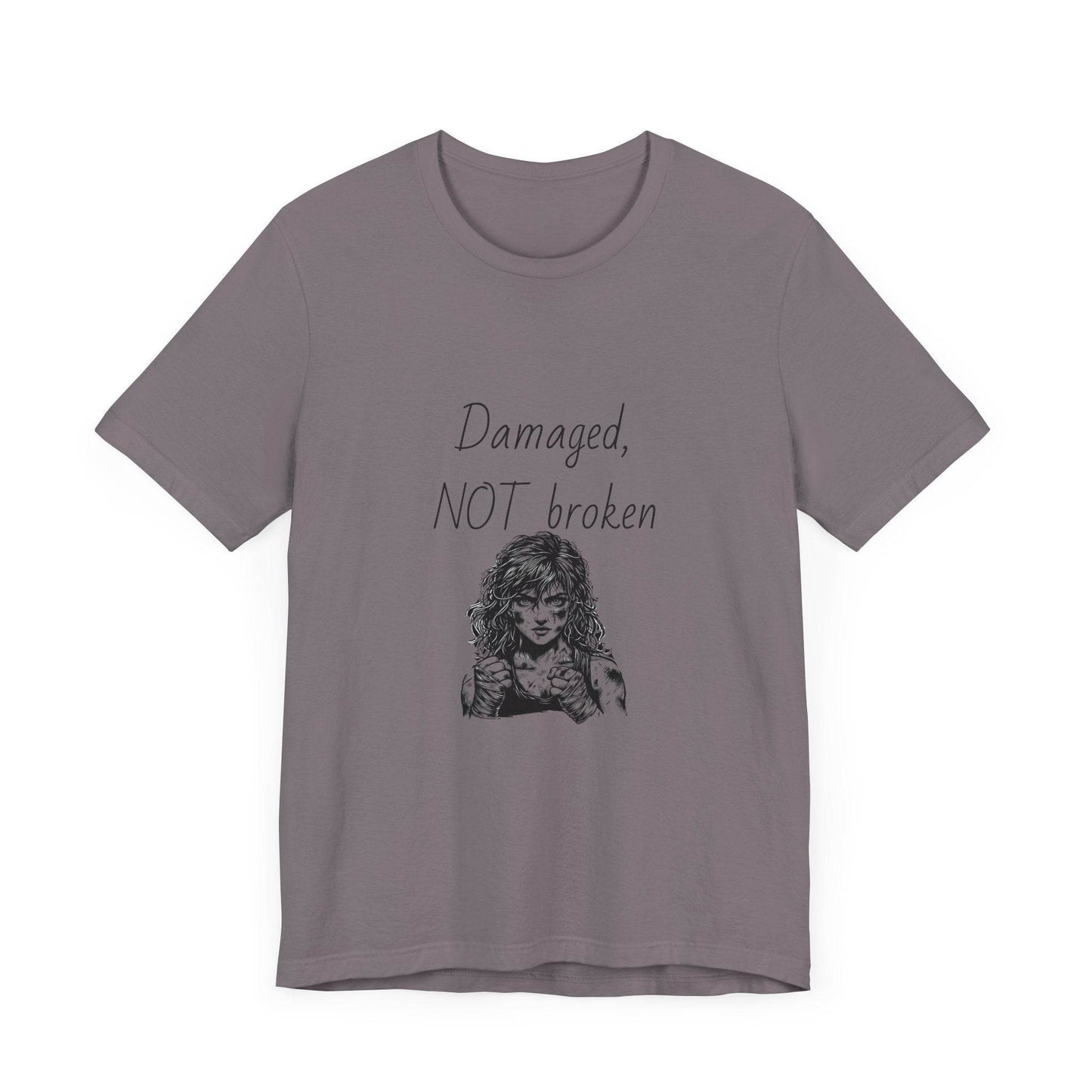 Fierce Survivor Unisex Short Sleeve Tee - Damaged, NOT broken - The Dreamer's Bookshop.