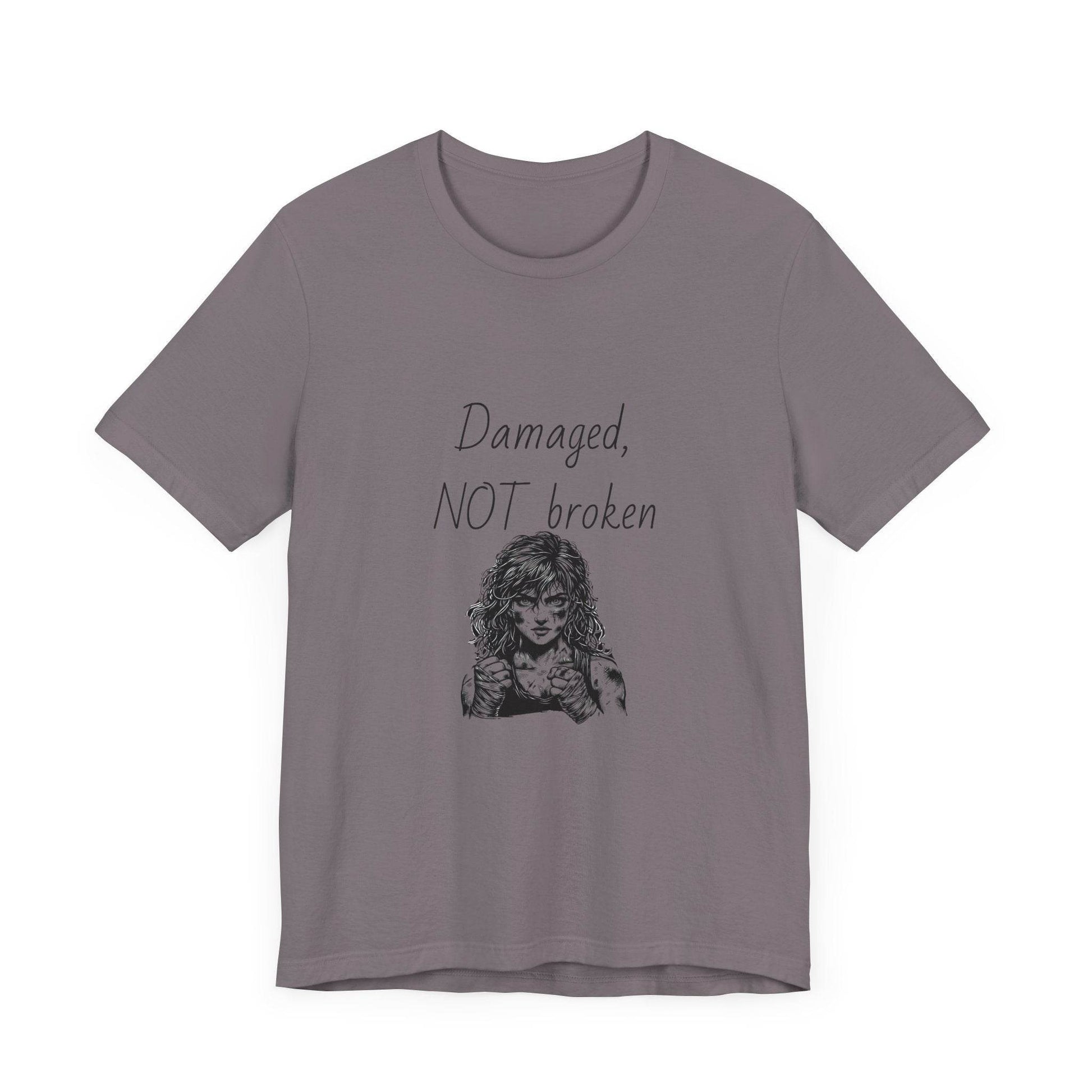 Fierce Survivor Unisex Short Sleeve Tee - Damaged, NOT broken - The Dreamer's Bookshop.