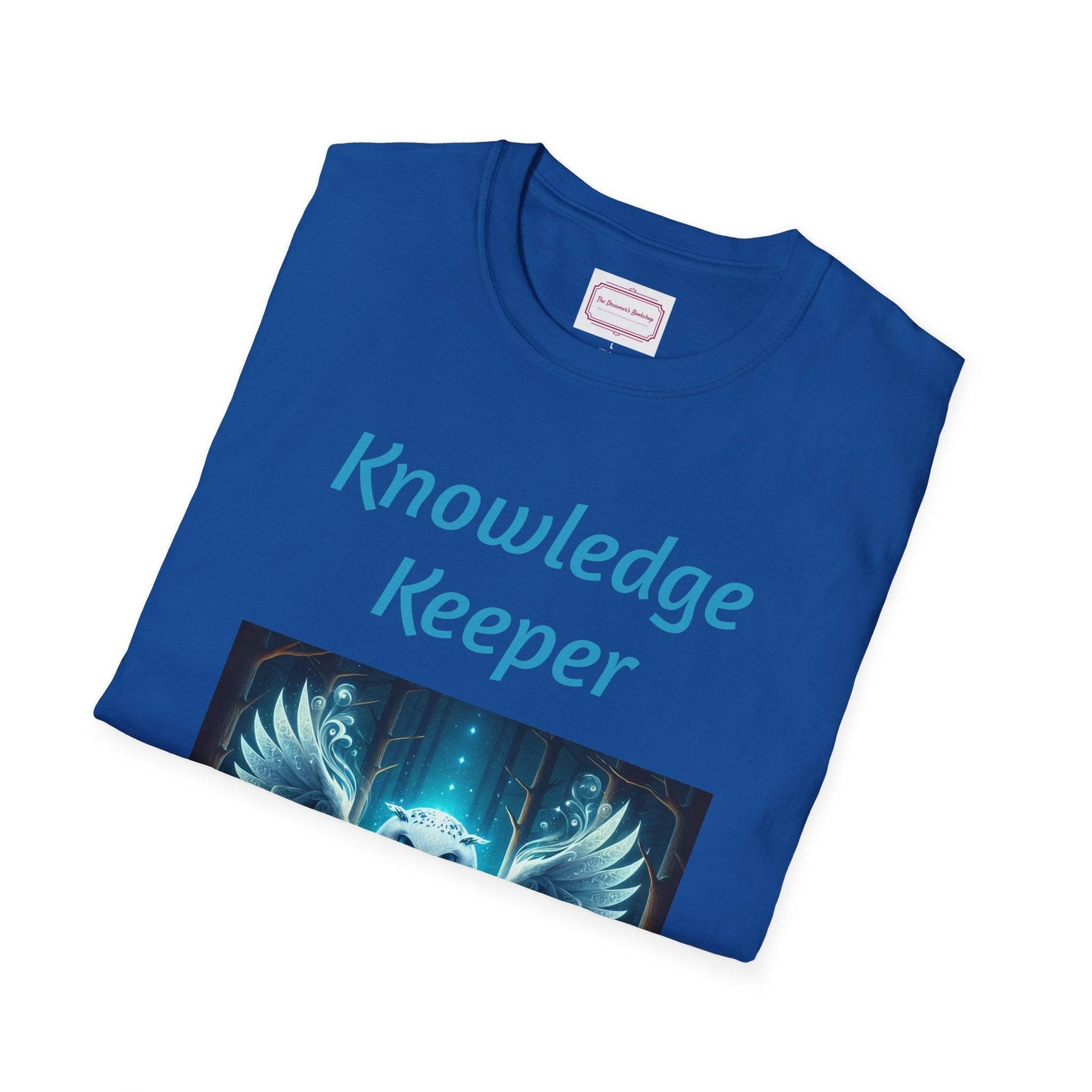 Knowledge Keeper Owl T-Shirt for Book Lovers - Proud Reader - The Dreamer's Bookshop.