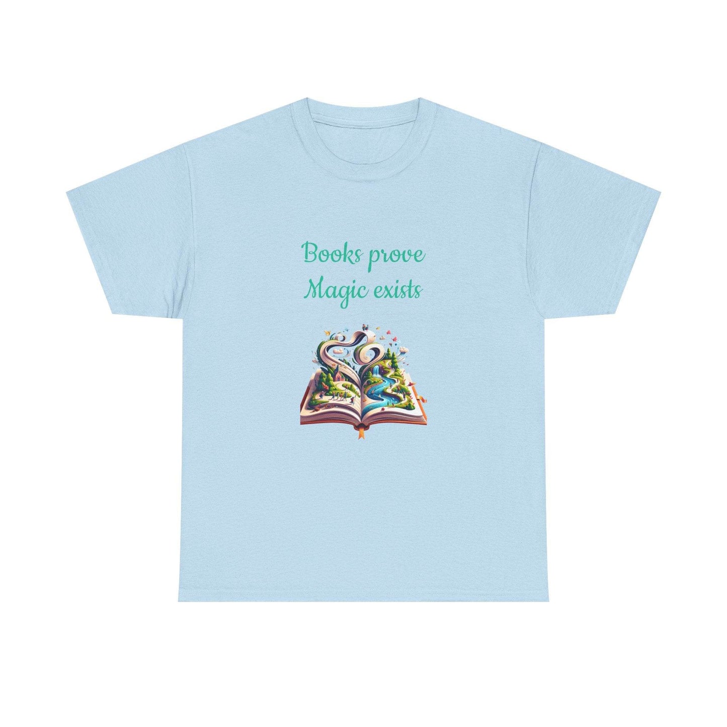 Magic exists - Unisex Heavy Cotton Tee for Book Lovers - The Dreamer's Bookshop.