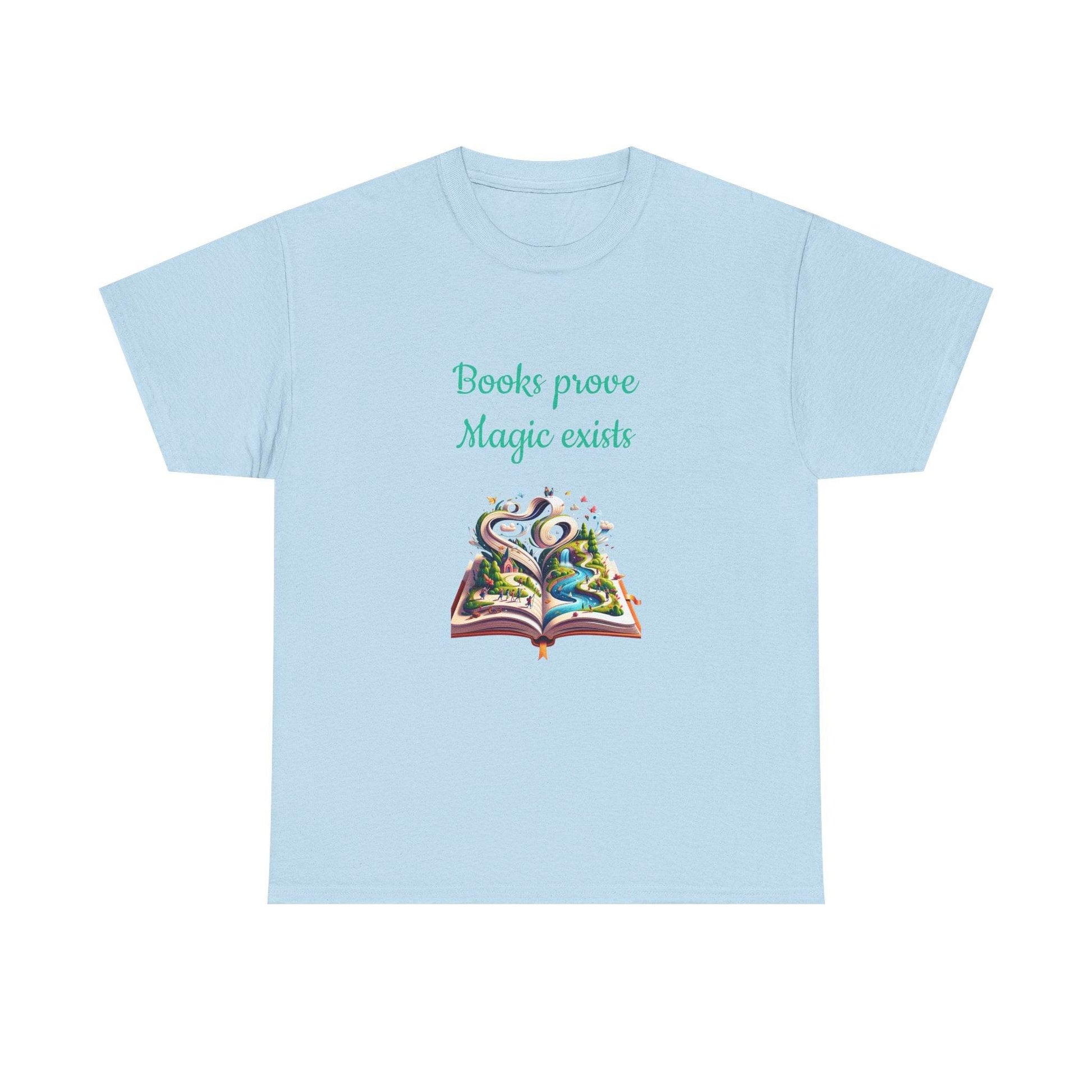 Magic exists - Unisex Heavy Cotton Tee for Book Lovers - The Dreamer's Bookshop.