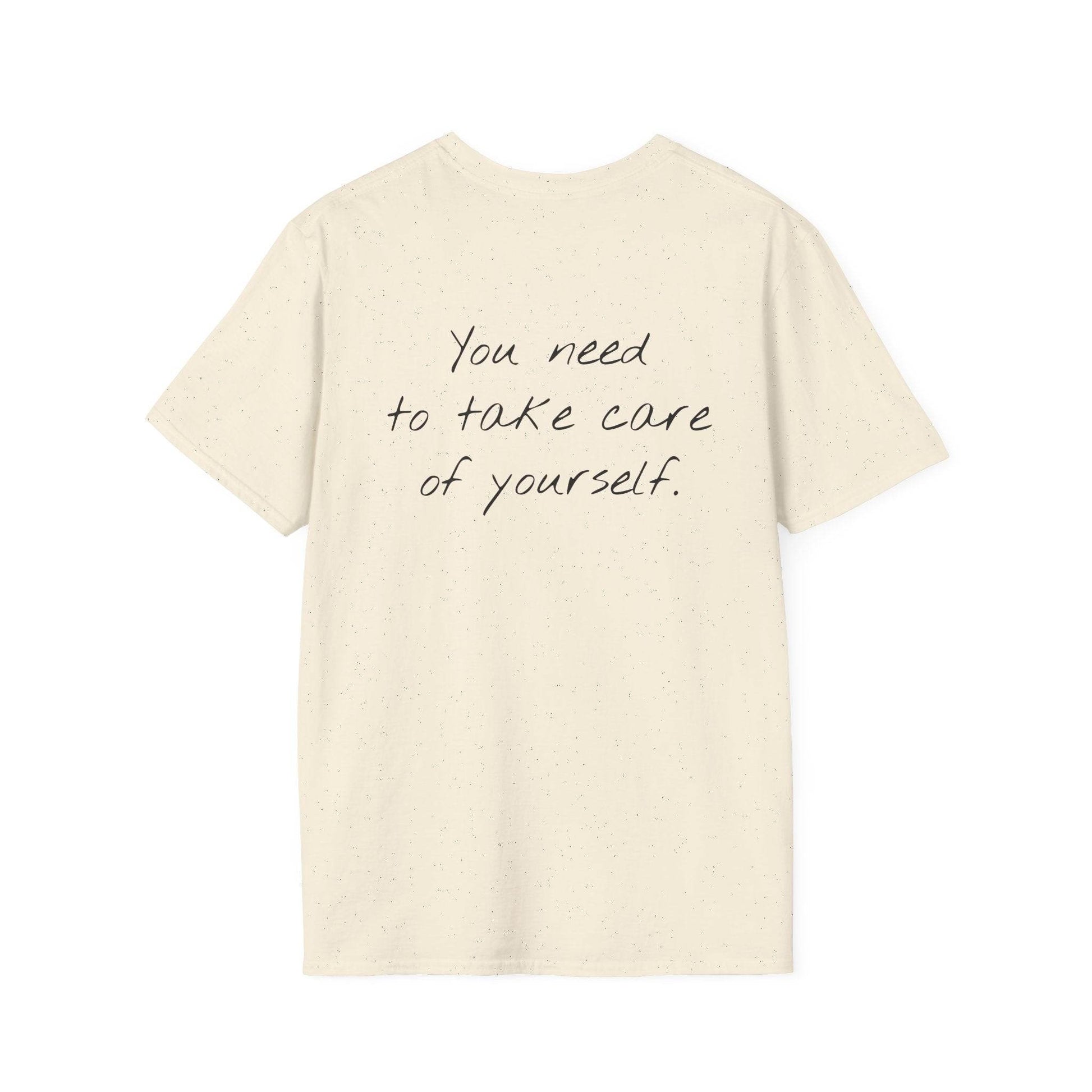 Unisex Softstyle T-Shirt - 'Take Care' Inspirational - The Dreamer's Bookshop.