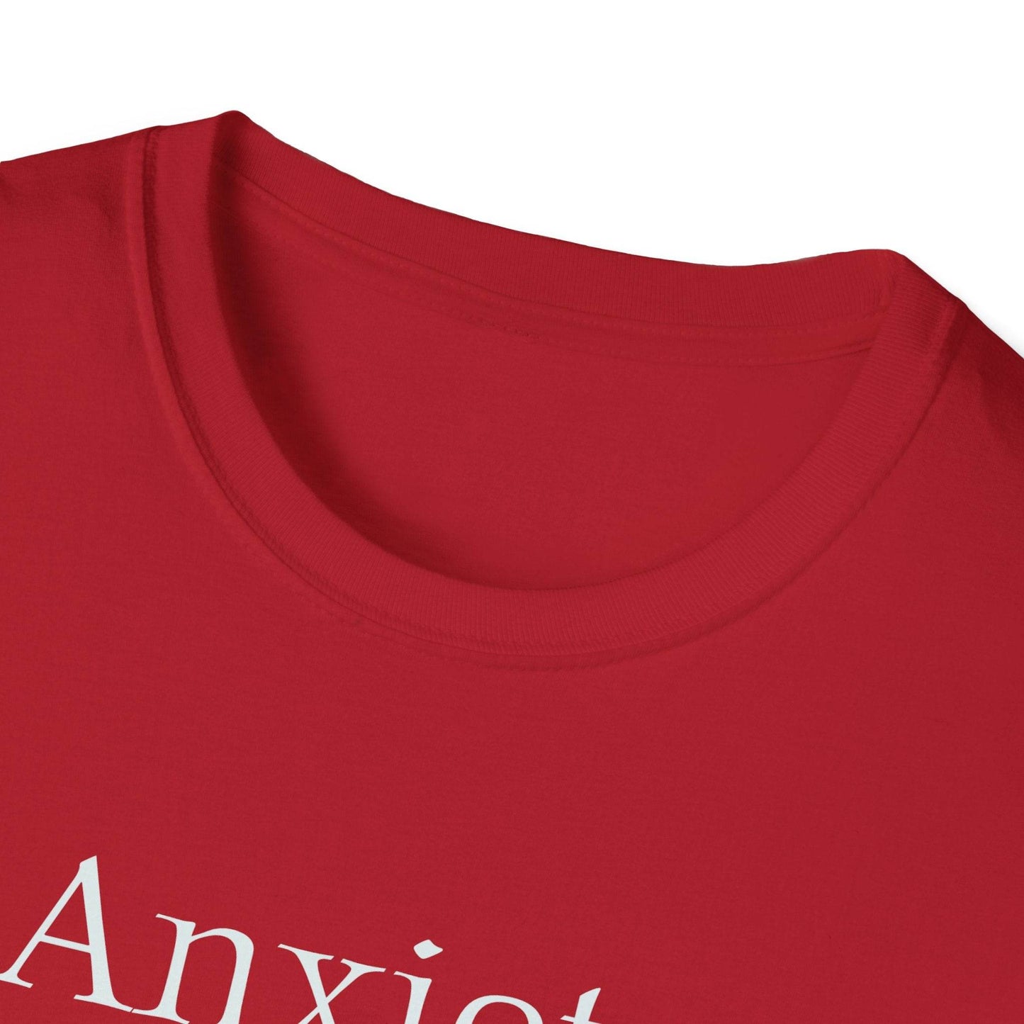 Anxiety Warrior Unisex Softstyle T-Shirt - Empowering Battle Against Mental Health - The Dreamer's Bookshop.