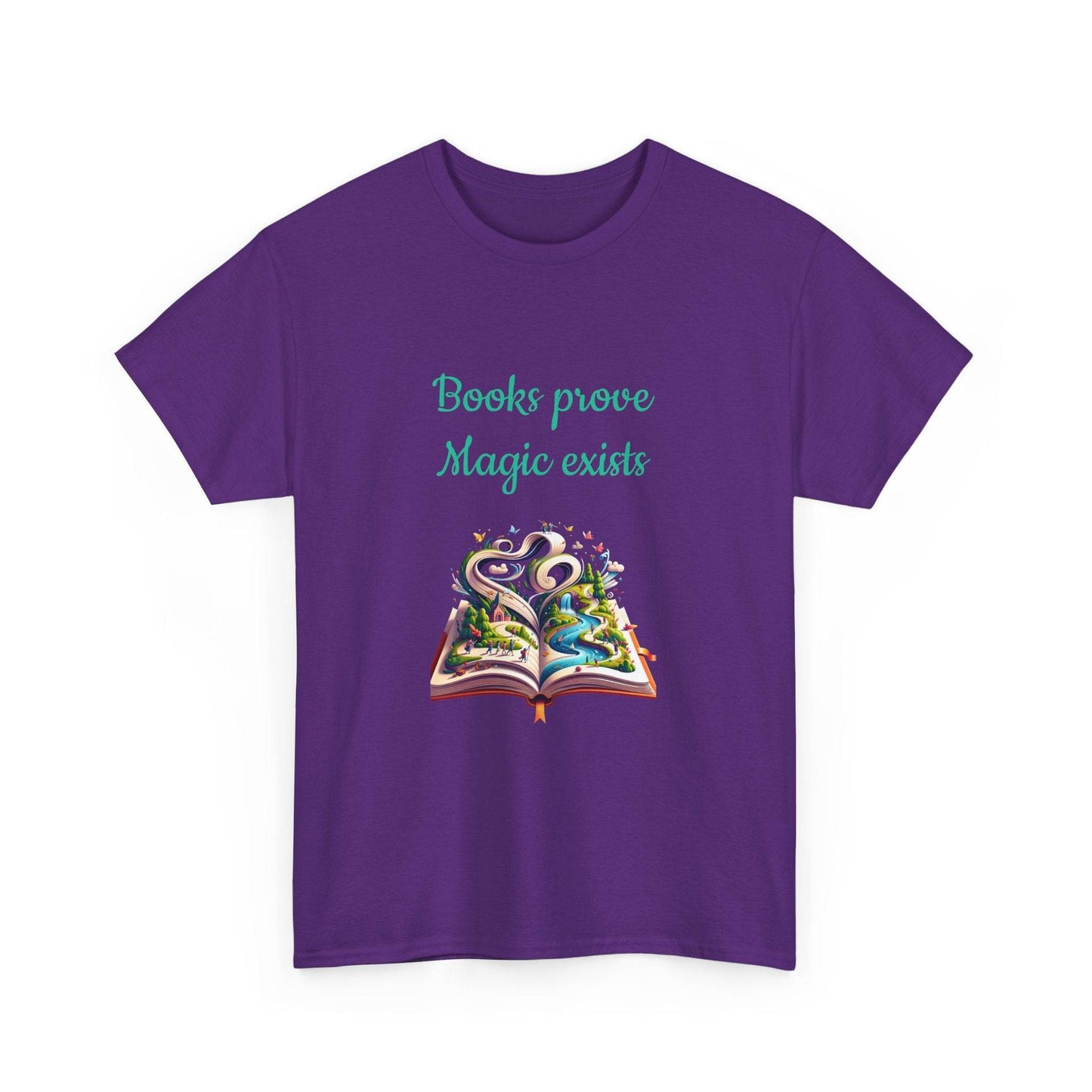Magic exists - Unisex Heavy Cotton Tee for Book Lovers - The Dreamer's Bookshop.