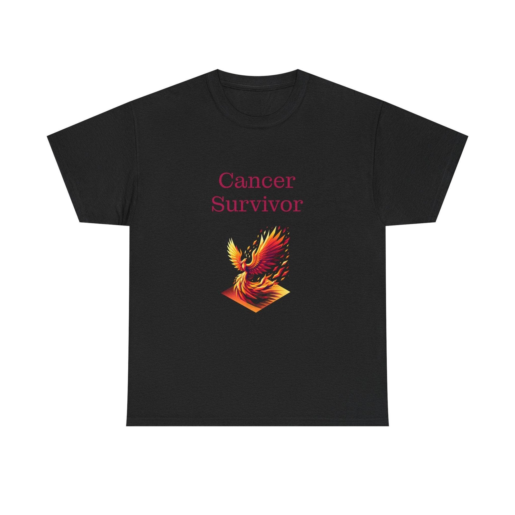 Cancer Survivor Unisex Heavy Cotton Tee - Inspirational Battle T-Shirt - The Dreamer's Bookshop.
