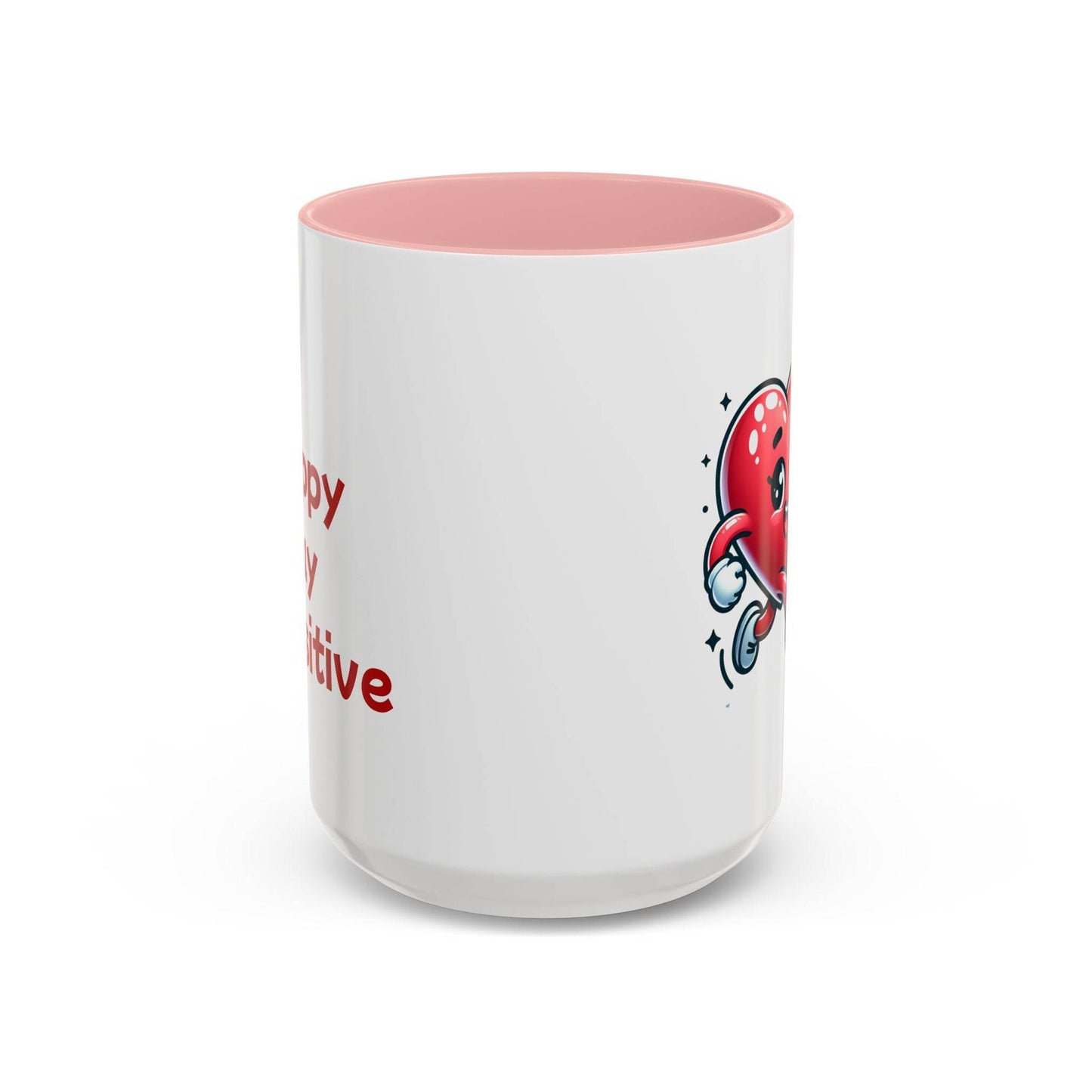 Cute Heart Character Coffee Mug - 11 & 15oz - The Dreamer's Bookshop.