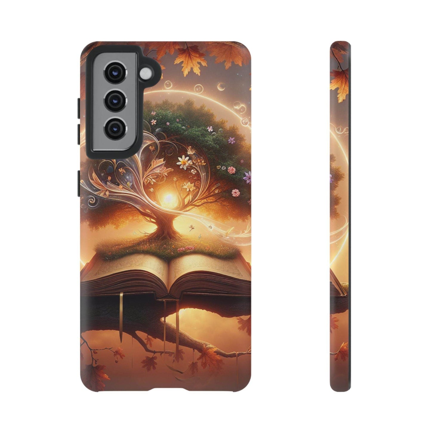 Nature-Inspired iPhone & Samsung Phone Case with Tree of Life Design - The Dreamer's Bookshop.