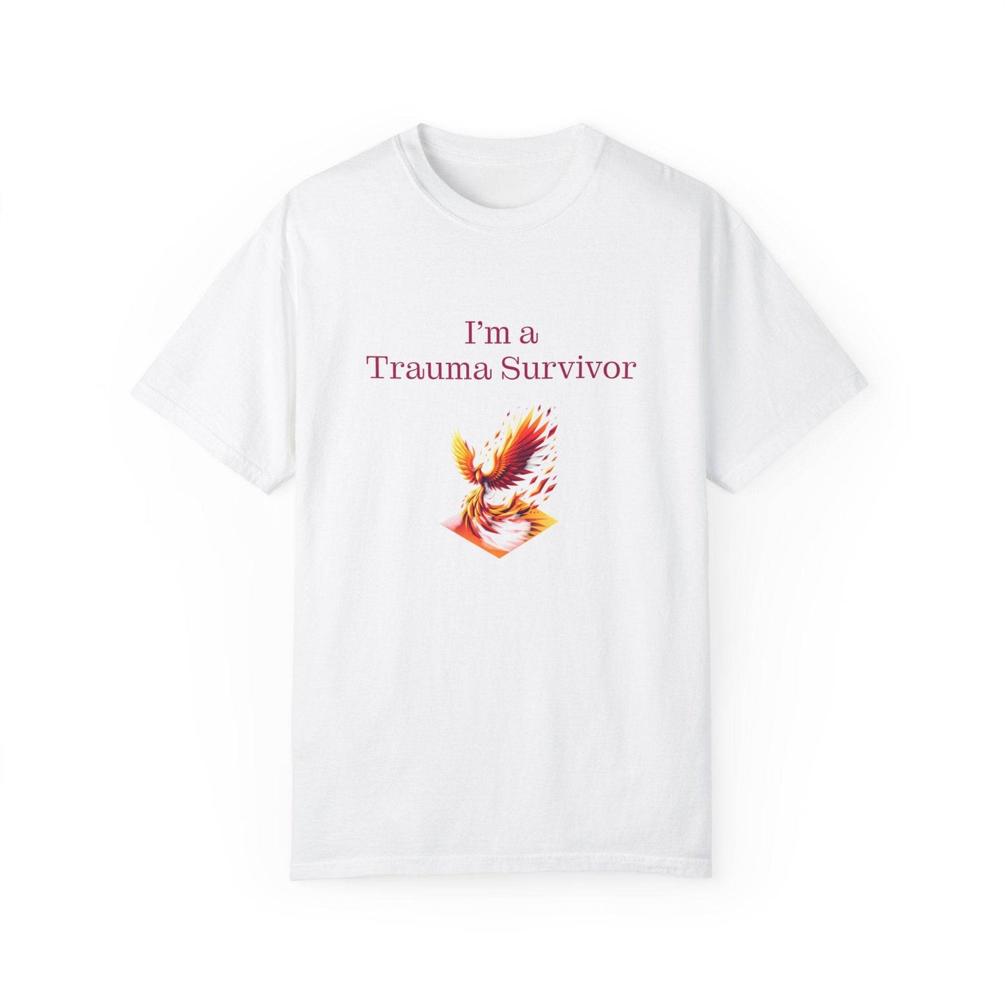 Trauma Survivor Unisex Garment-Dyed T-shirt - Inspirational Motivational Tee - The Dreamer's Bookshop.