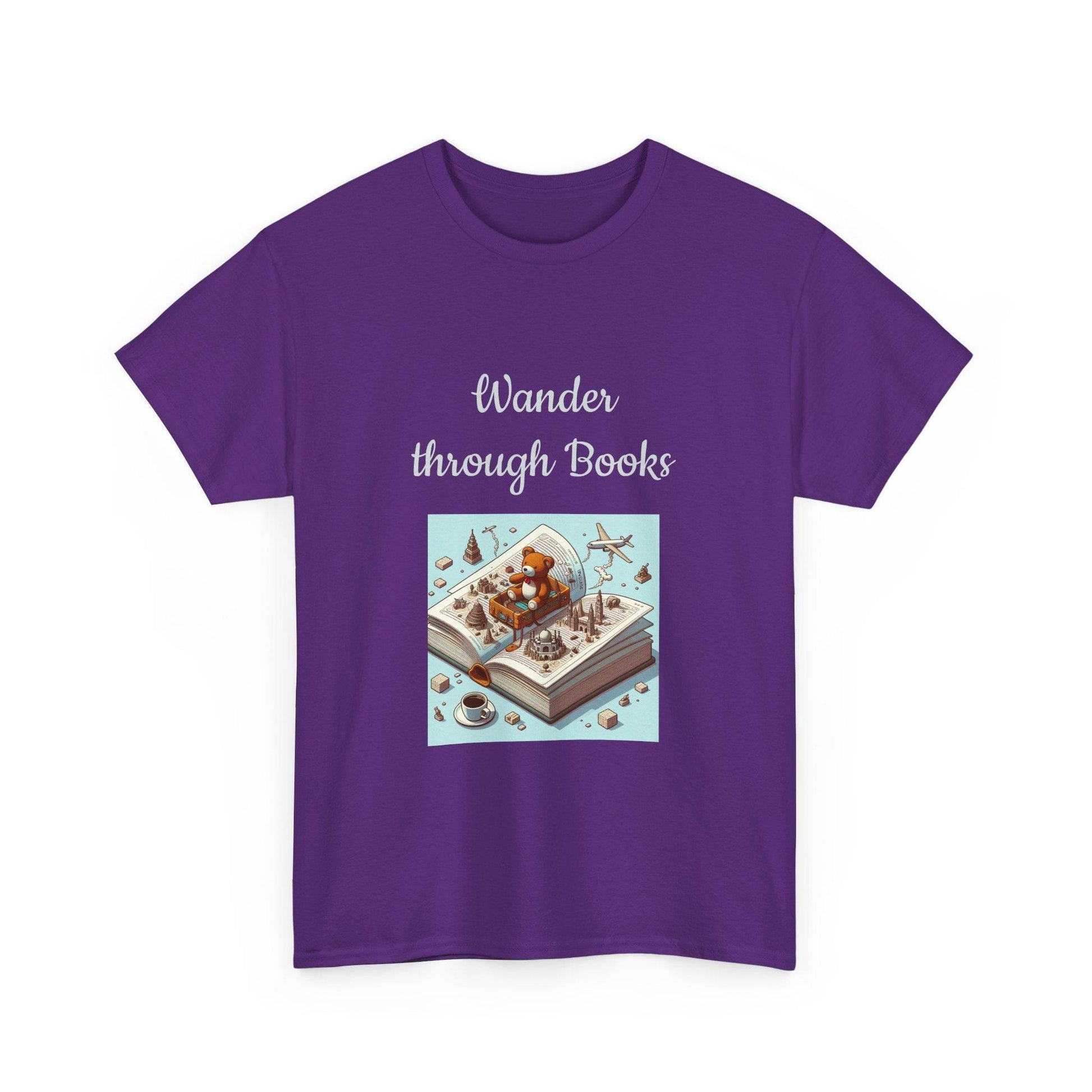 Wander -A Unisex Heavy Cotton Tee - Perfect for Book Lovers - The Dreamer's Bookshop.